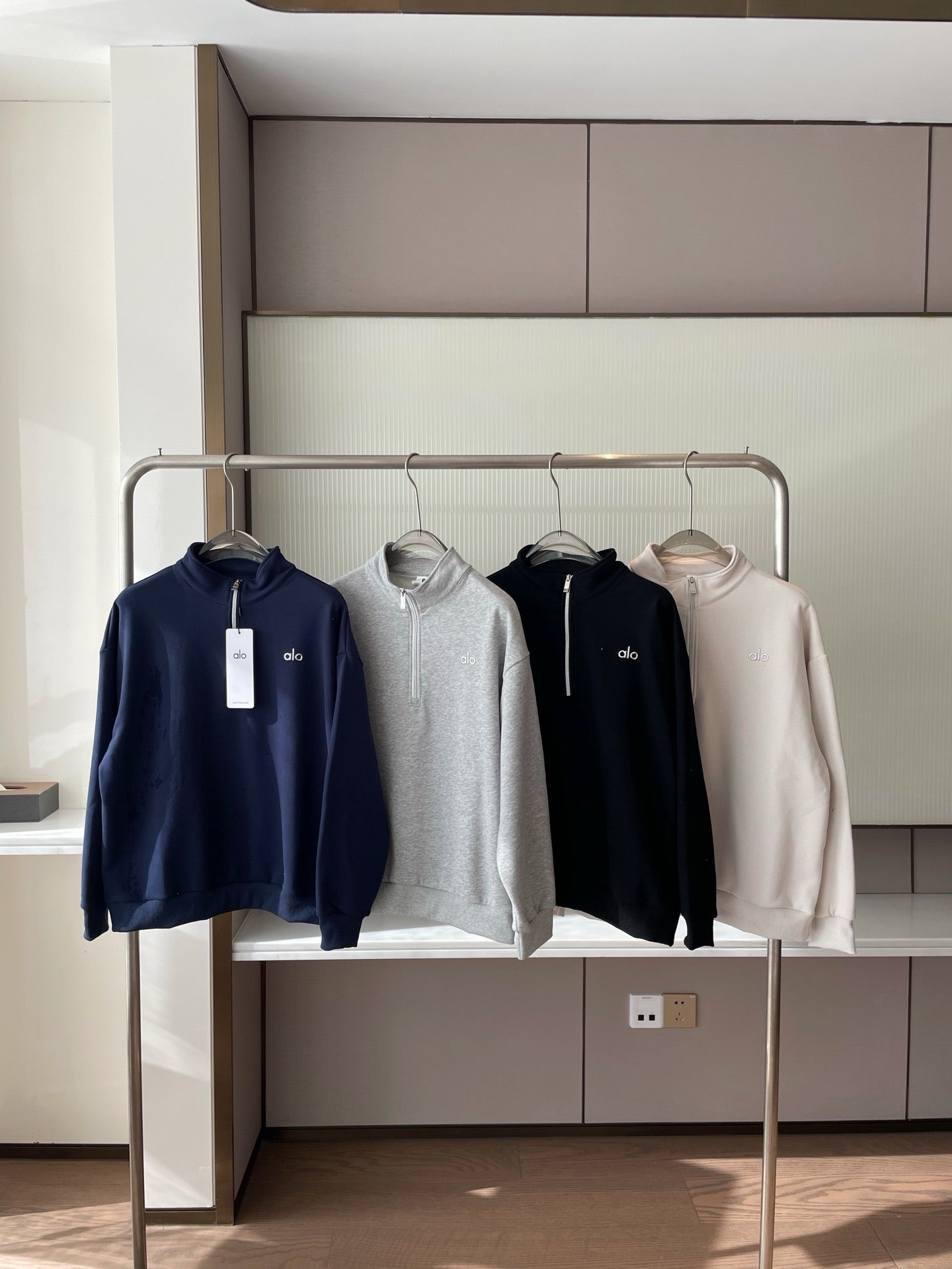A L O Zip Sweatshirts