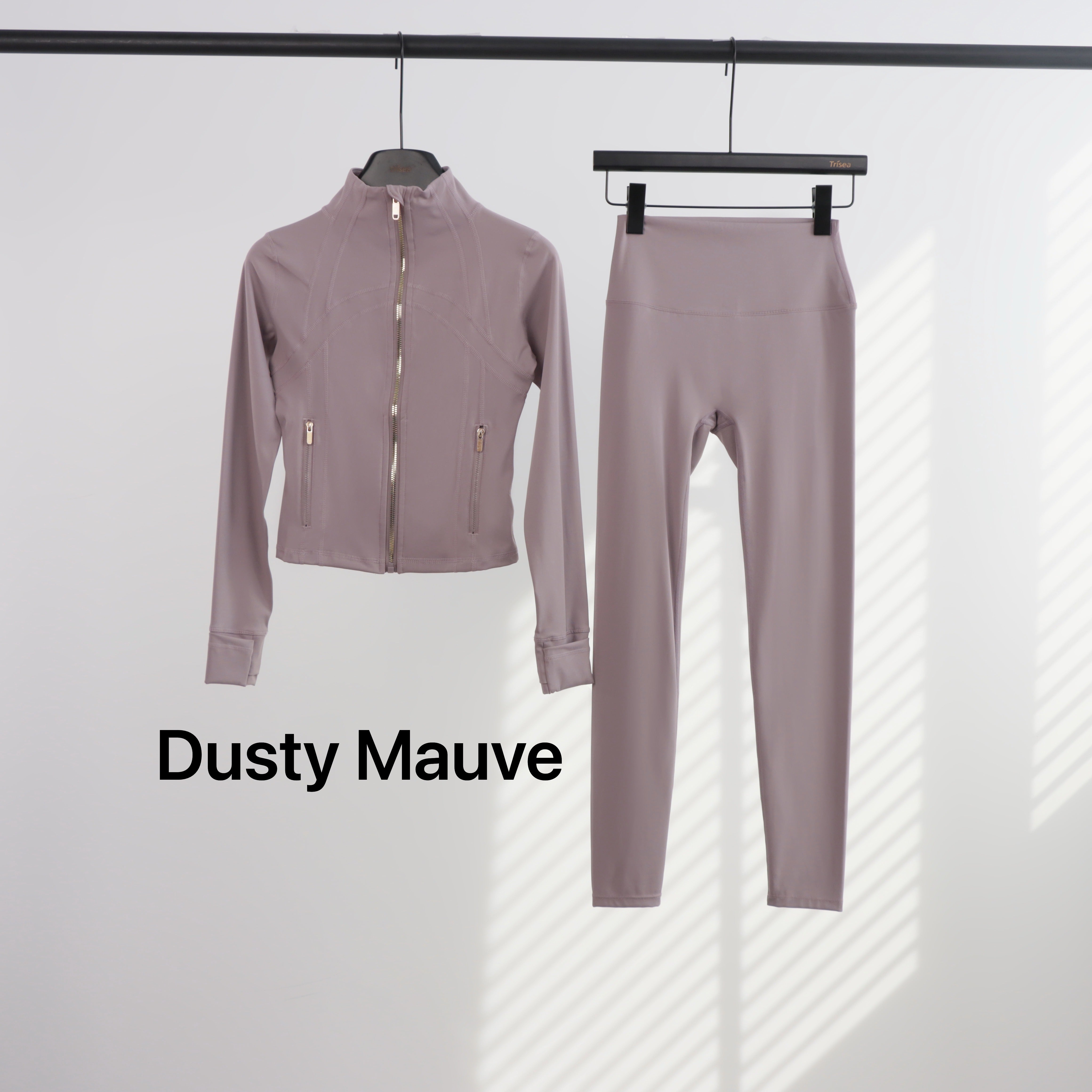 Lu Gold Zip Leggings & Cropped Jacket Sets (20+ Colours)
