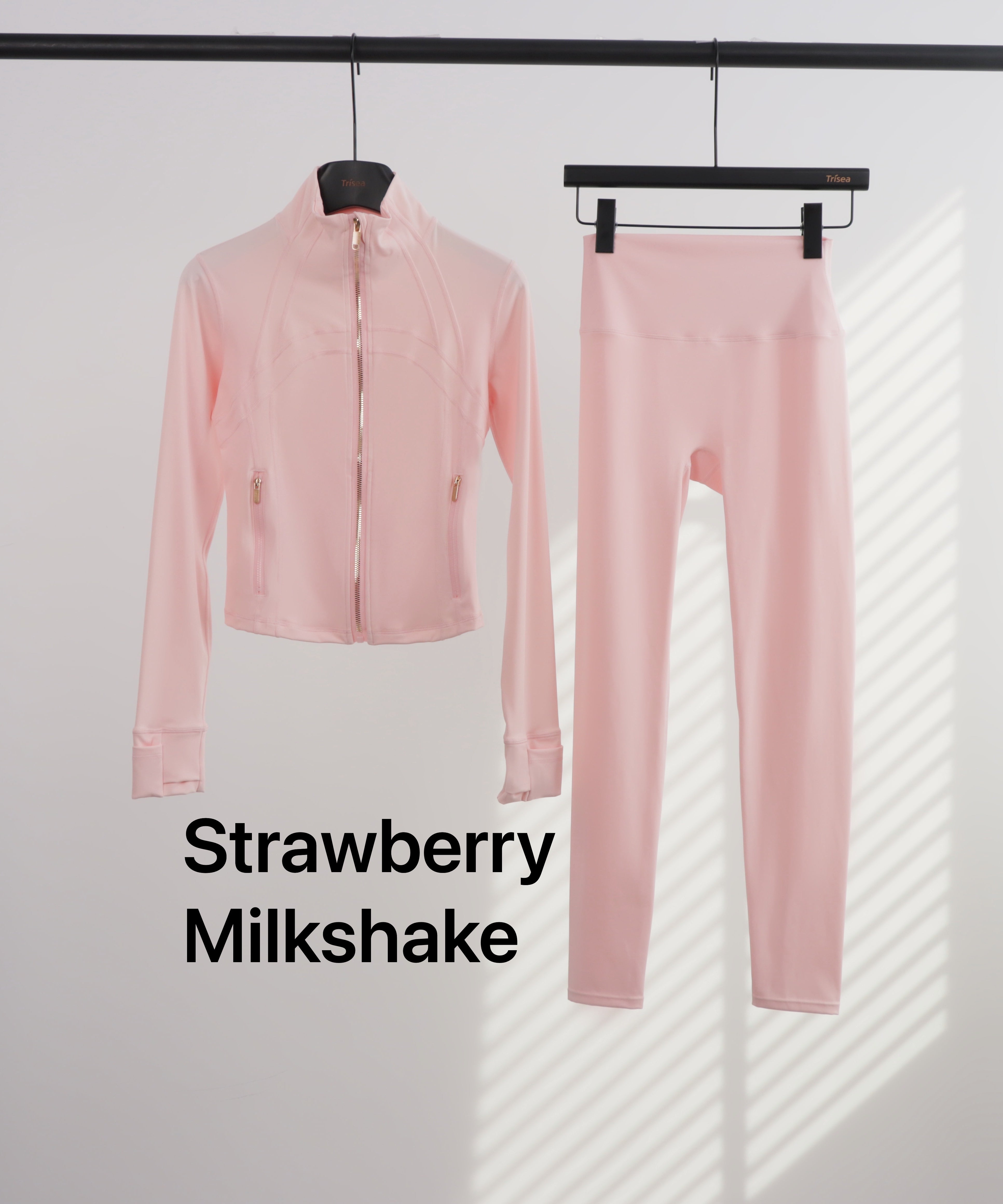Lu Gold Zip Leggings & Cropped Jacket Sets (20+ Colours)