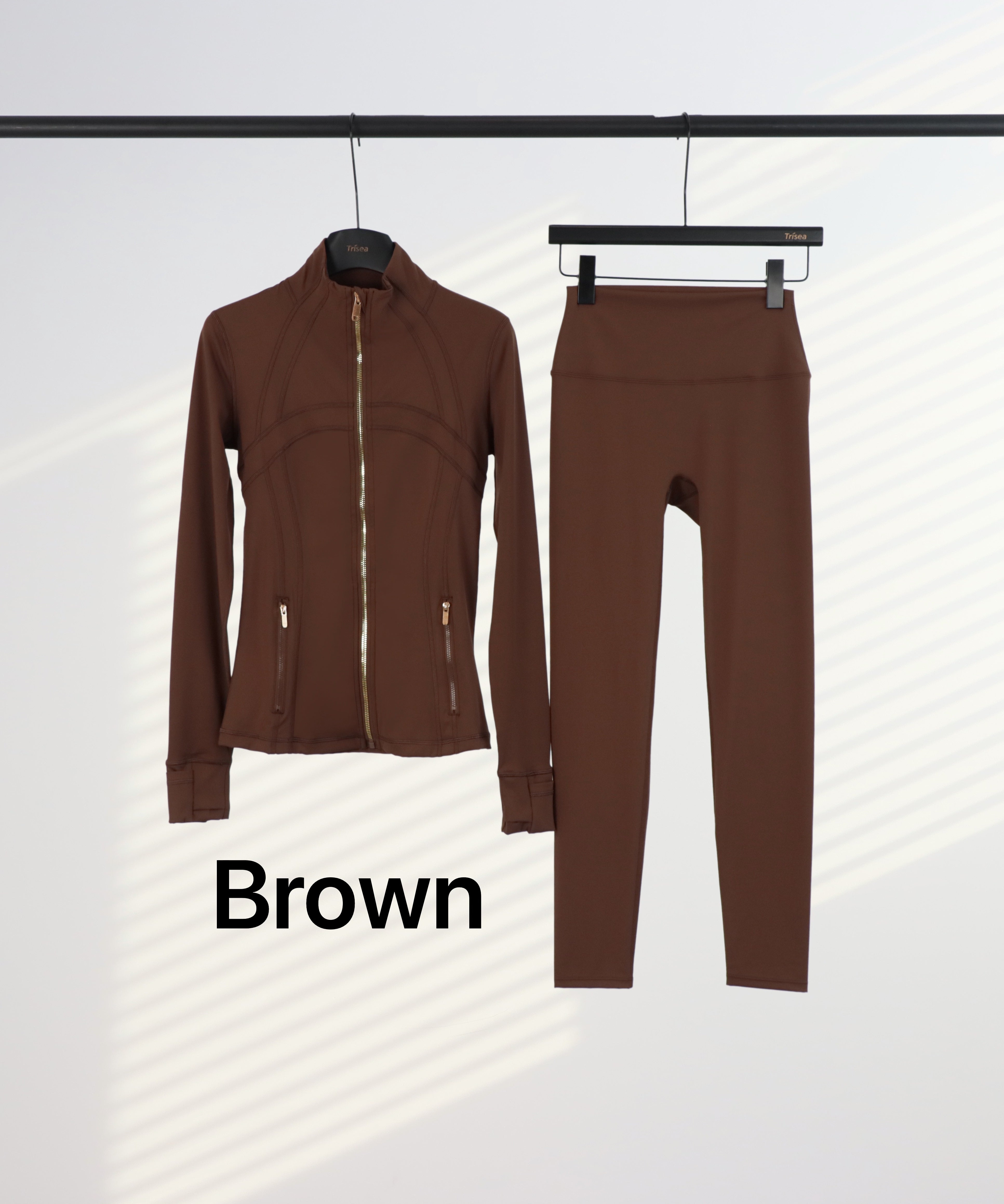 Lu Gold Zip Leggings & Jacket Sets (20+ Colours)