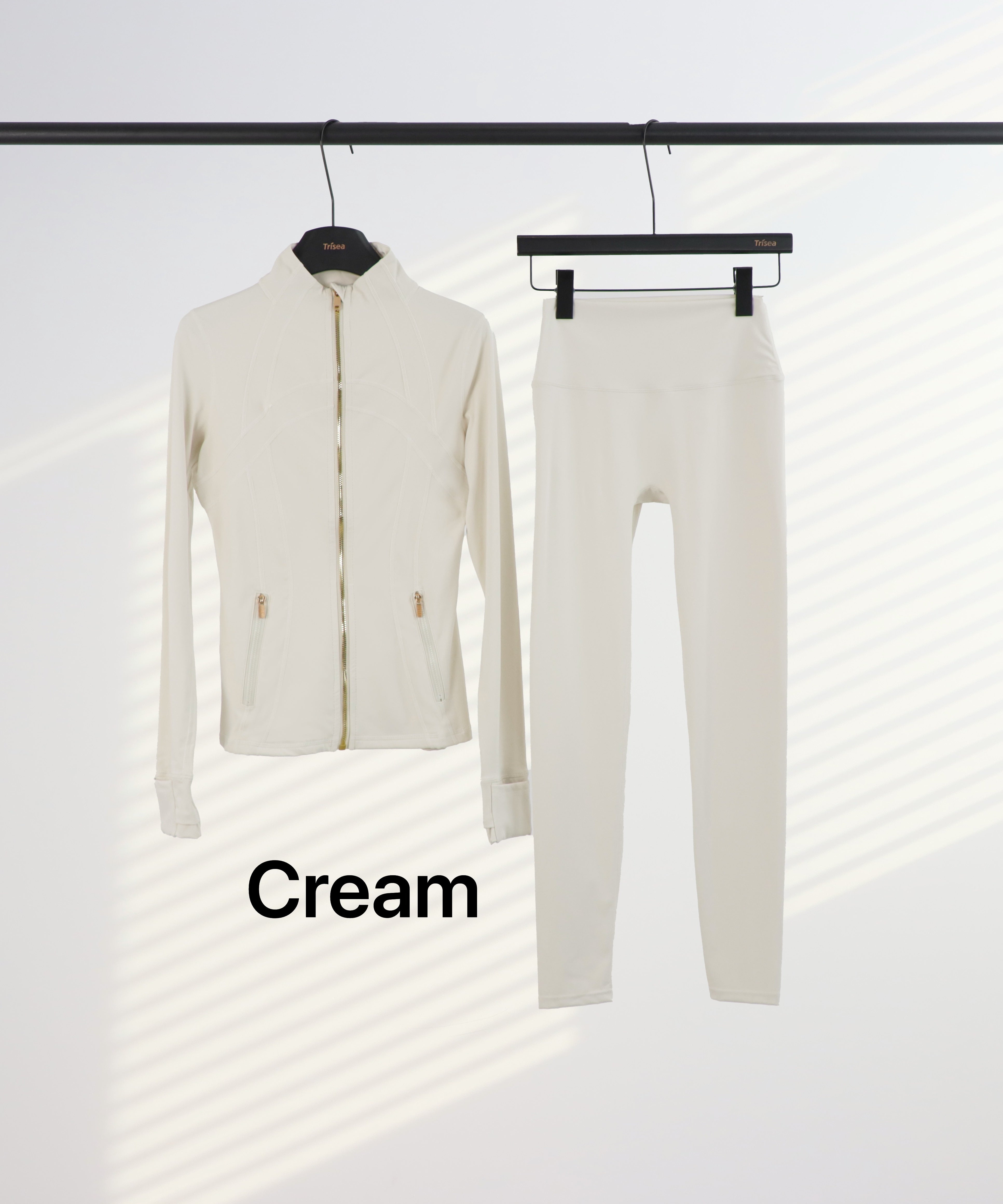 Lu Gold Zip Leggings & Jacket Sets (20+ Colours)
