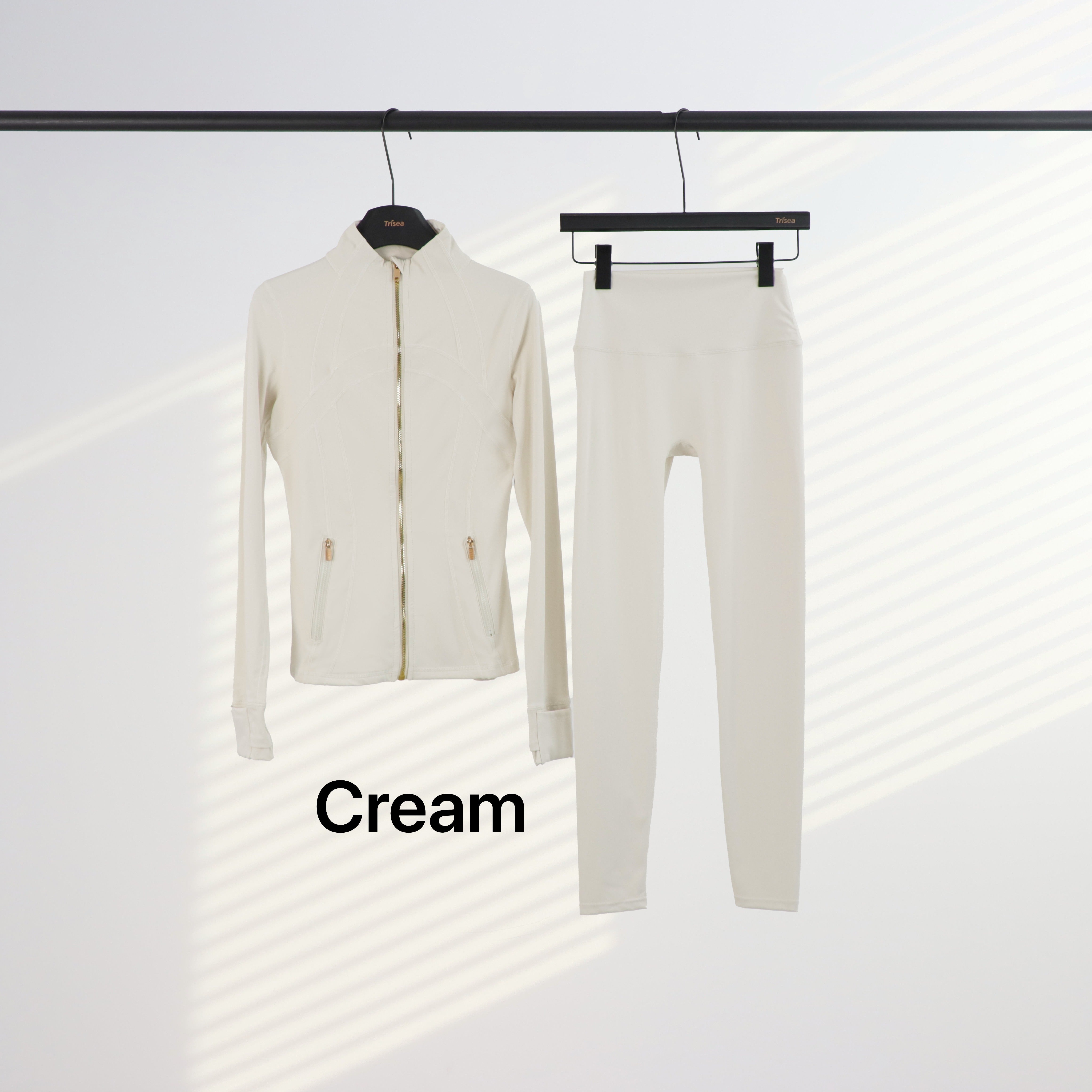 Lu Gold Zip Leggings & Jacket Sets (20+ Colours)
