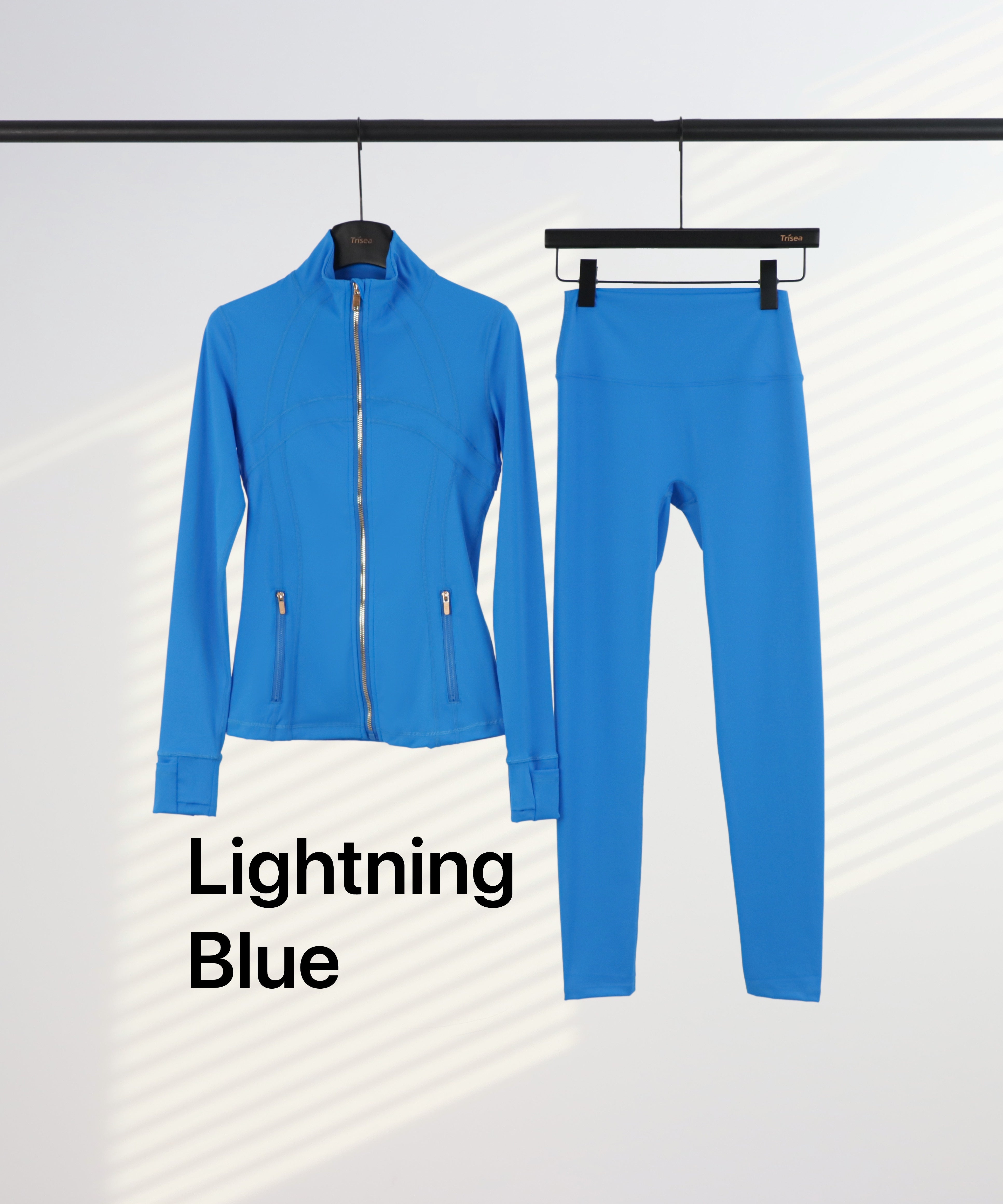 Lu Gold Zip Leggings & Jacket Sets (20+ Colours)