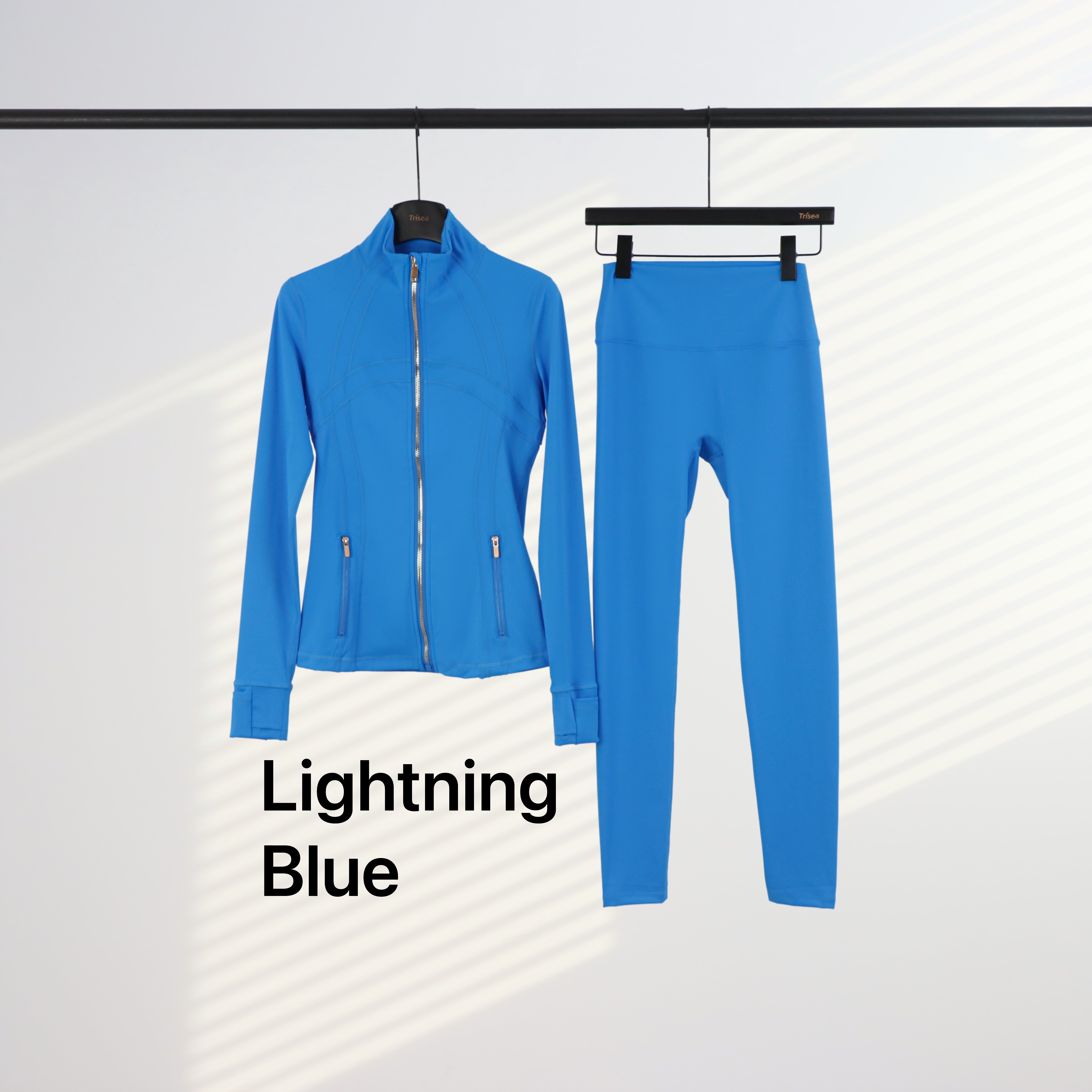 Lu Gold Zip Leggings & Jacket Sets (20+ Colours)