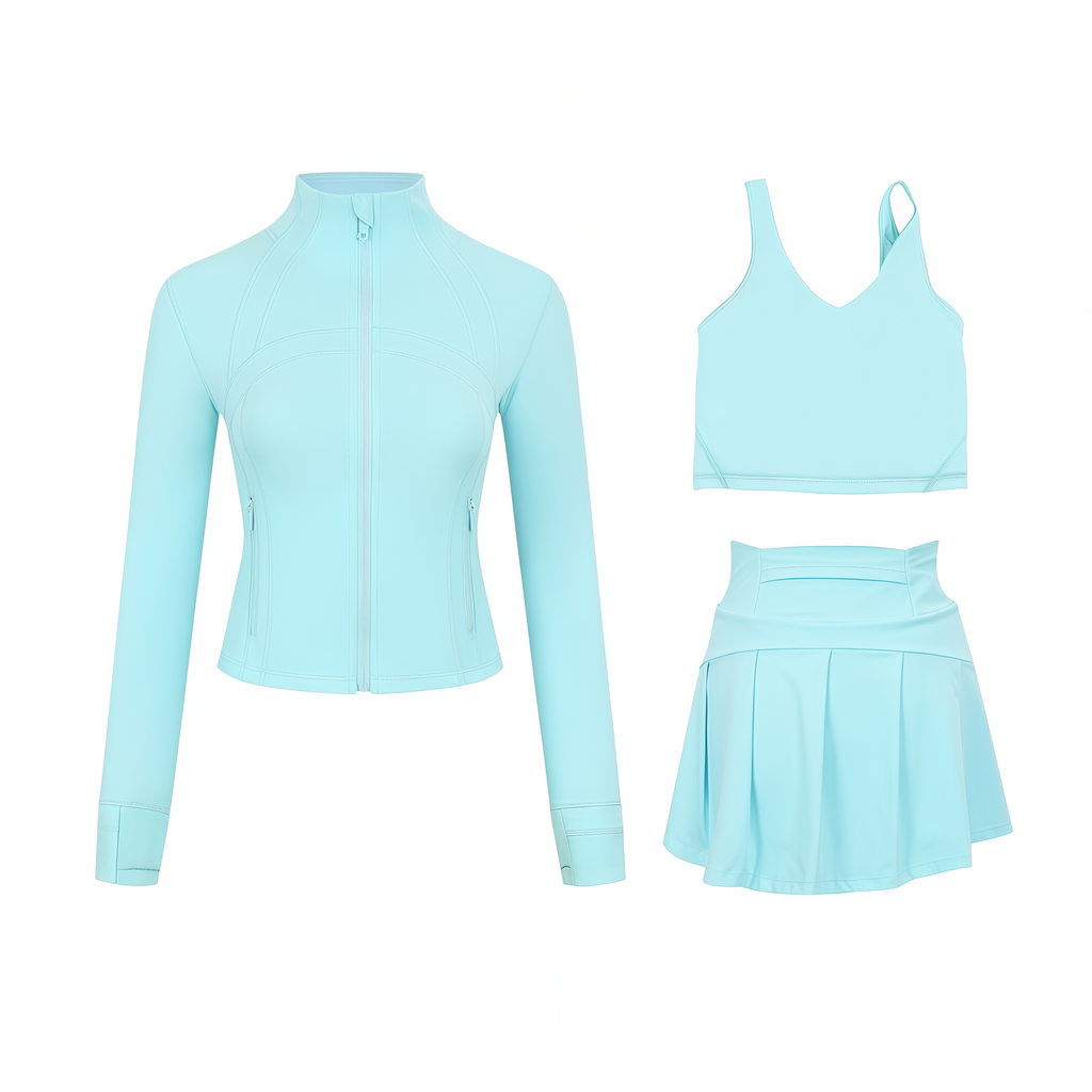 3 Piece Skirt, Bra & Jacket Sets