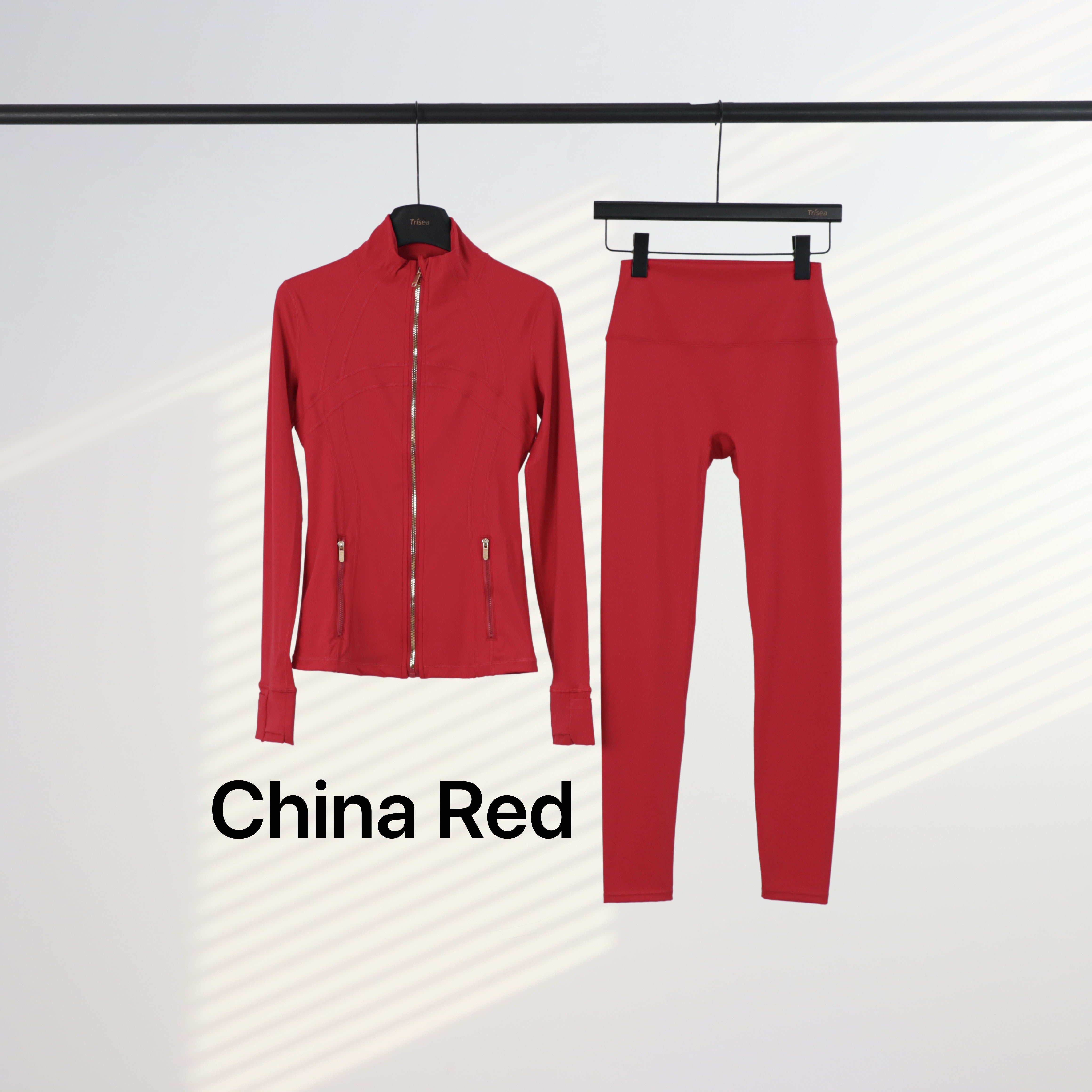 Lu Gold Zip Leggings & Jacket Sets (20+ Colours)