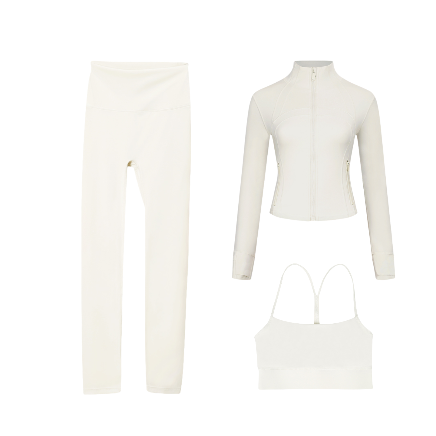 3 Piece Leggings, Bra & Jacket Sets