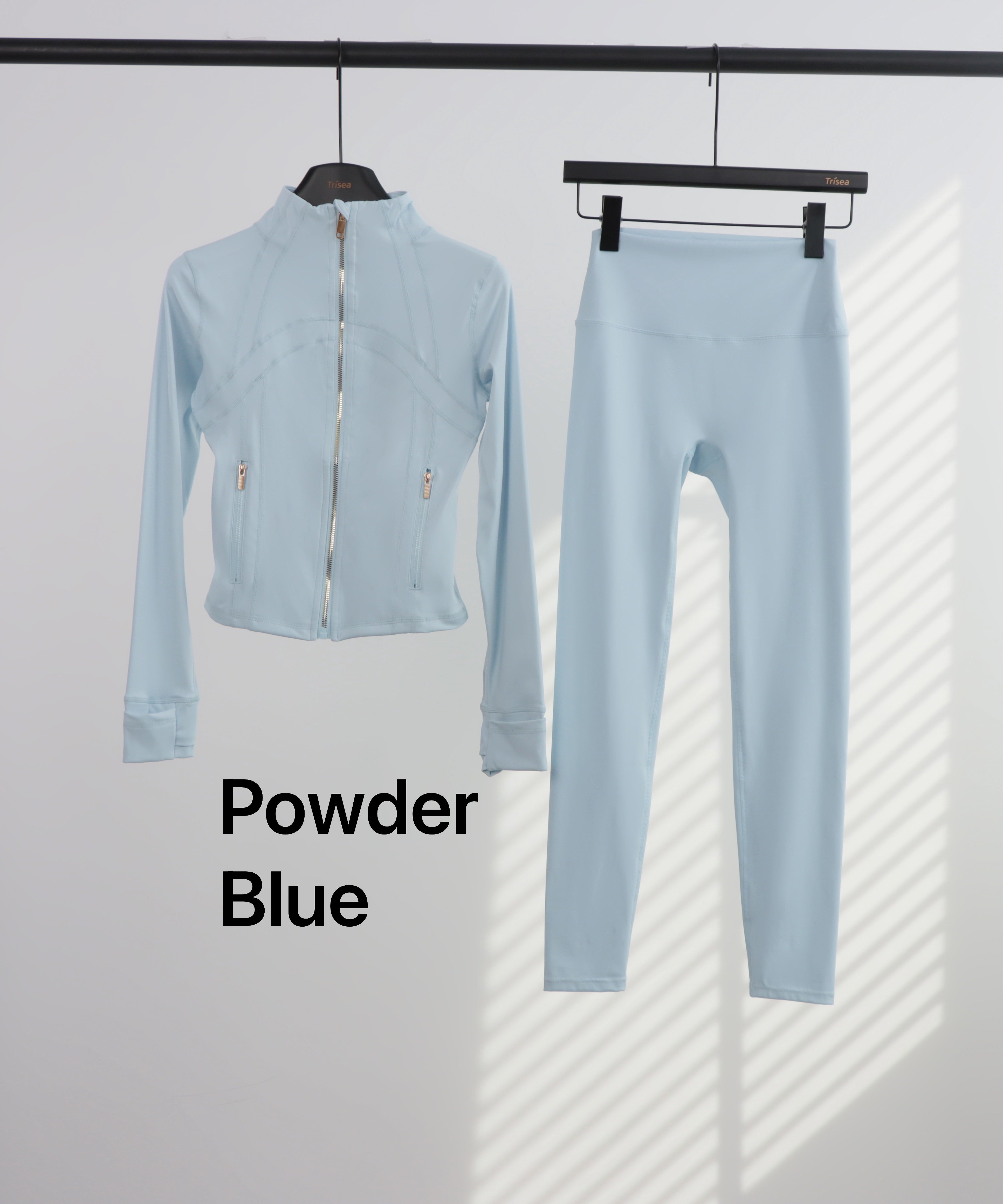 Lu Gold Zip Leggings & Cropped Jacket Sets (20+ Colours)