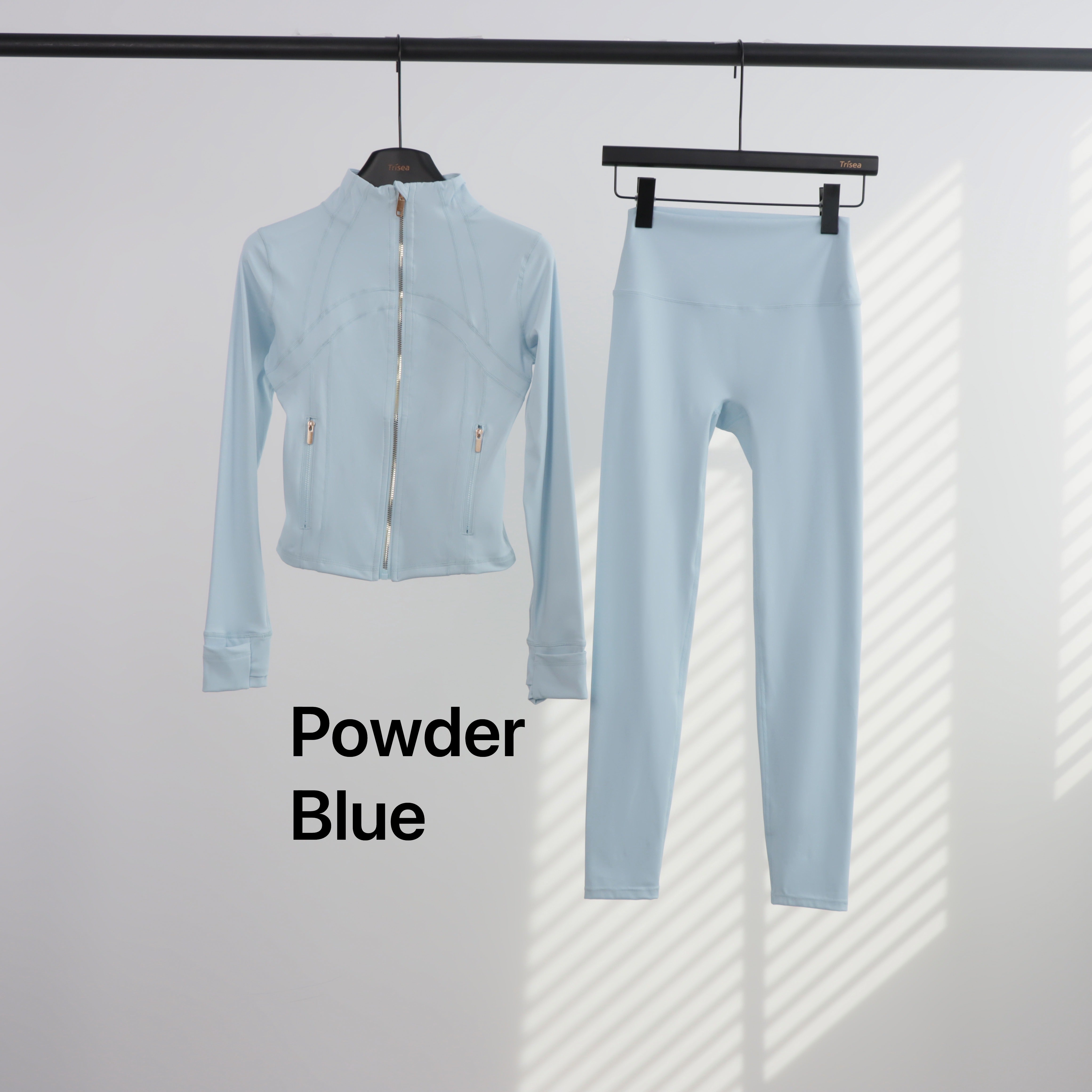 Lu Gold Zip Leggings & Cropped Jacket Sets (20+ Colours)