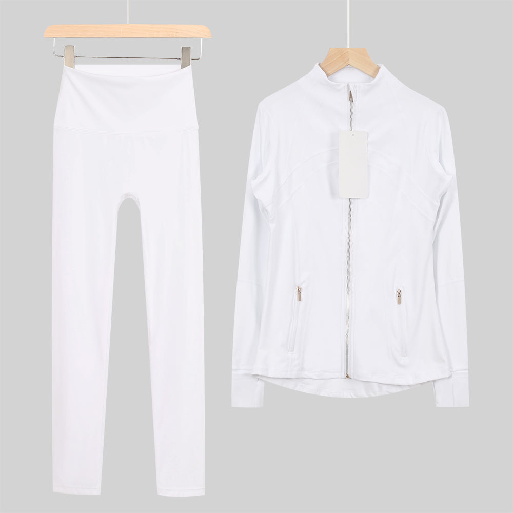 Lu Gold Zip Leggings Gym Full Sets - Write Colour in “Order Instructions” Section