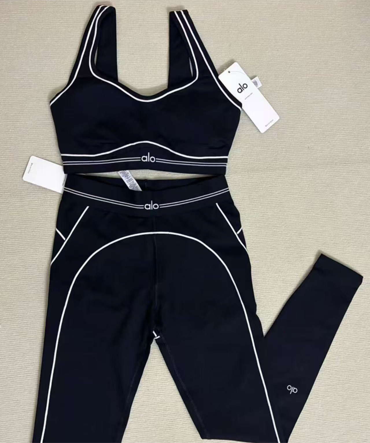 Black Premium Yoga Leggings Sets