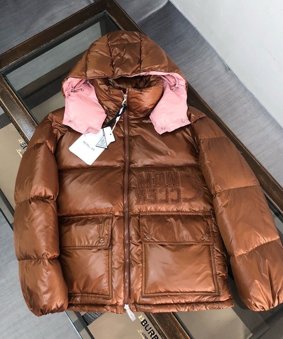 Darker Brown & Pink Puffer