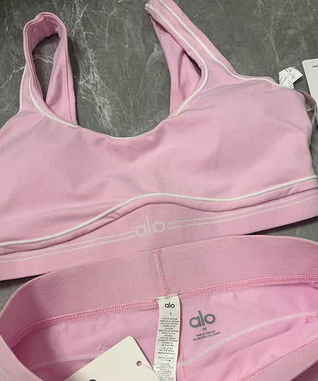 Pink Premium Yoga Leggings Sets