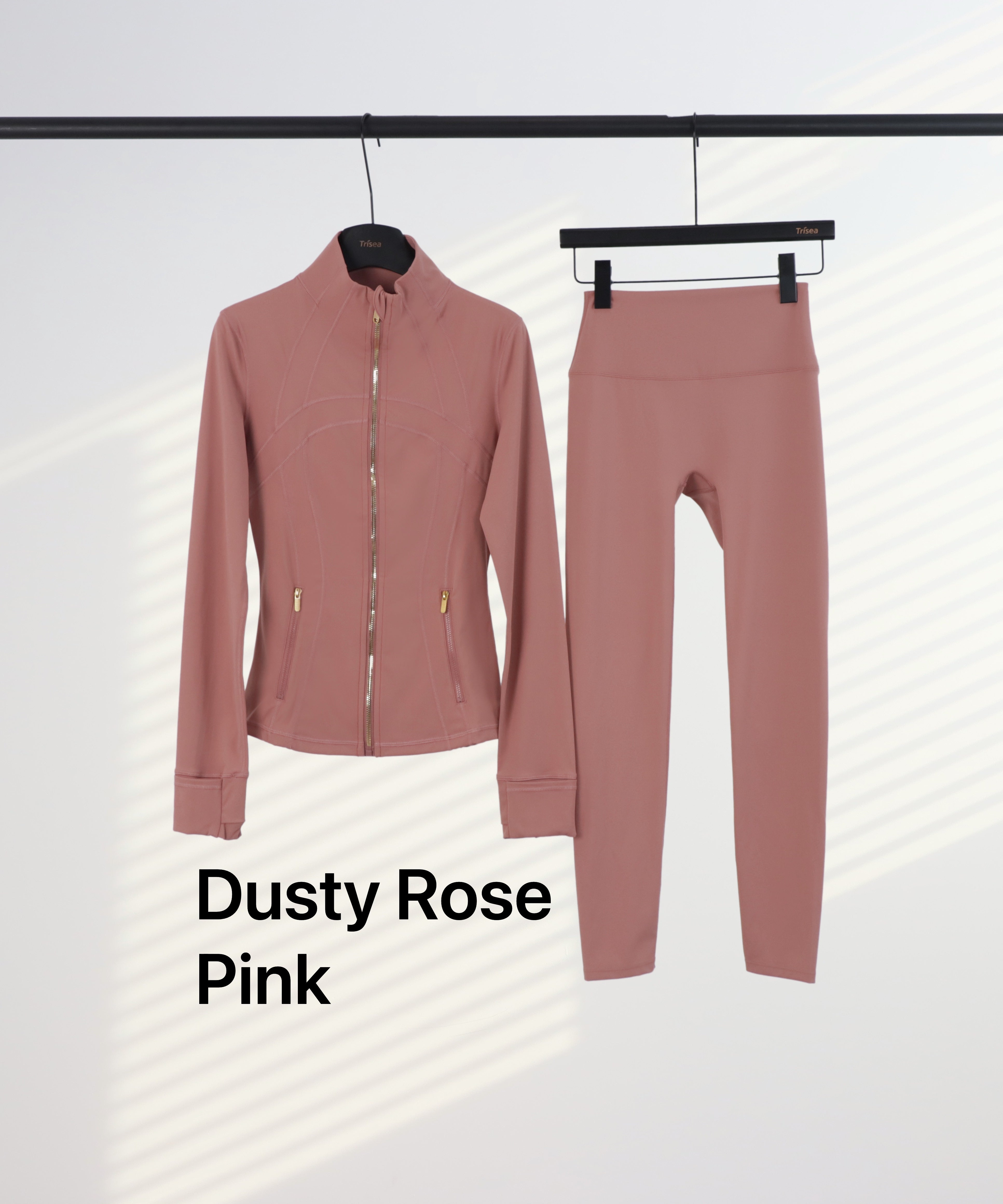 Lu Gold Zip Leggings & Jacket Sets (20+ Colours)