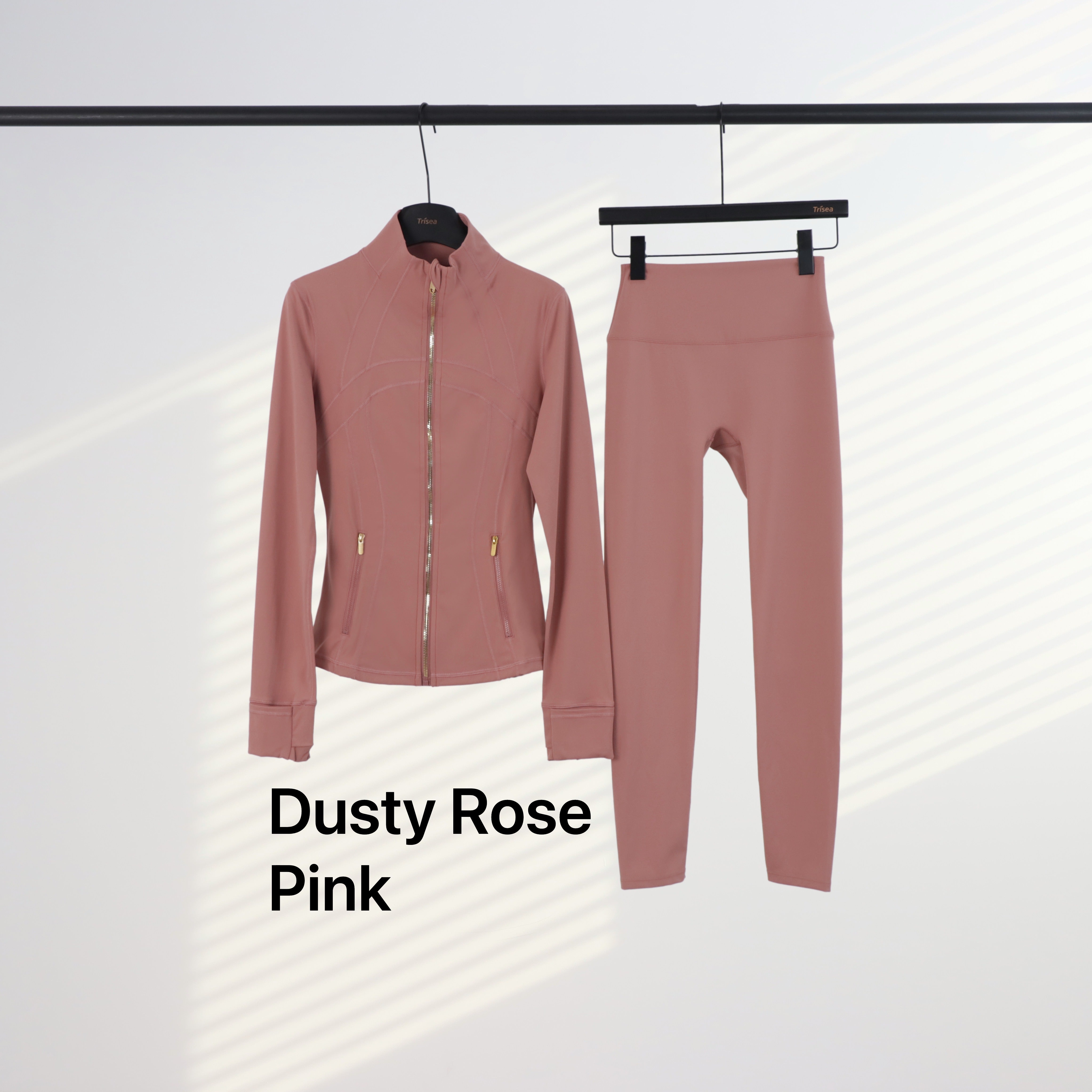 Lu Gold Zip Leggings & Jacket Sets (20+ Colours)