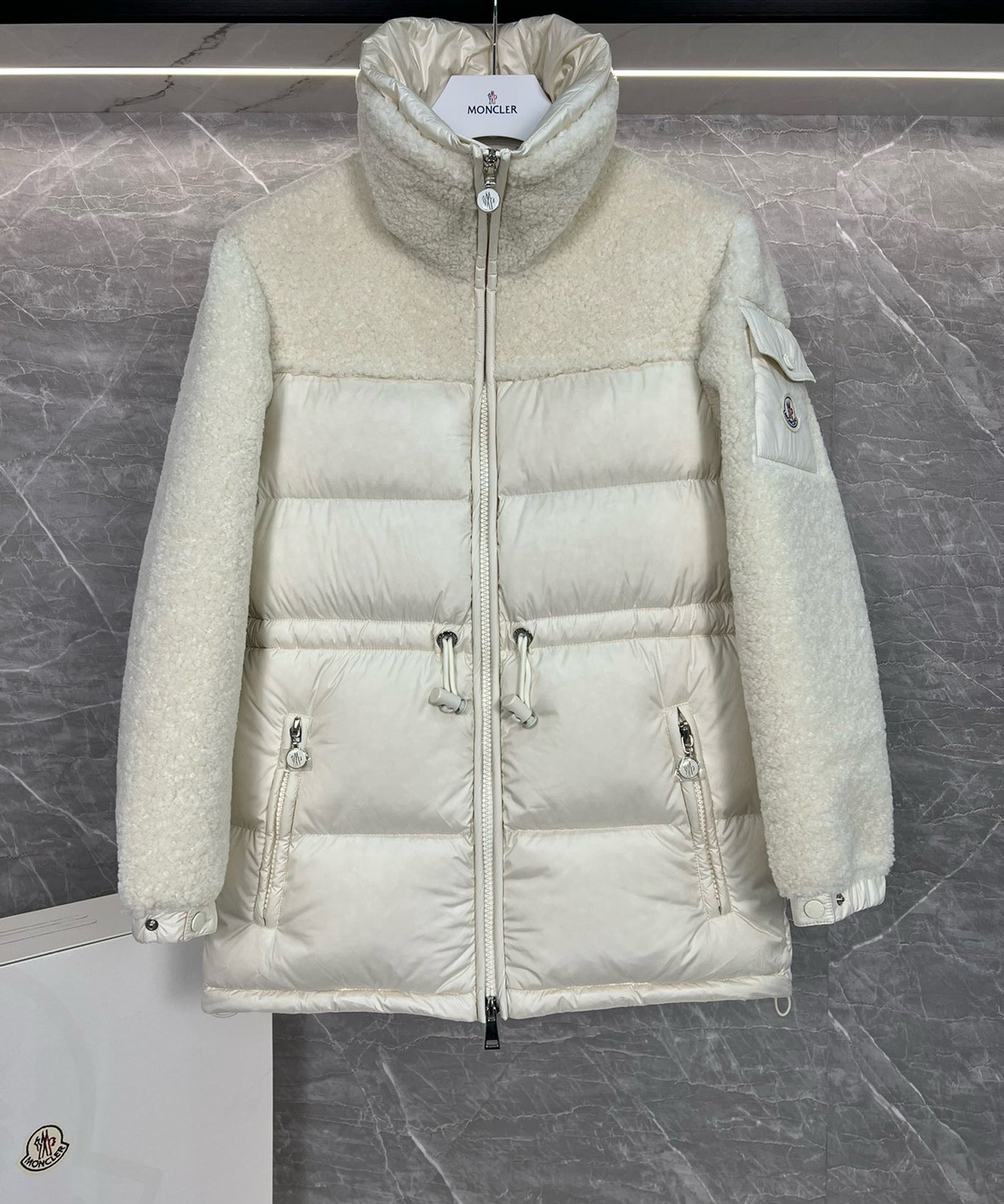 Creamy Fleece Half & Half Jacket
