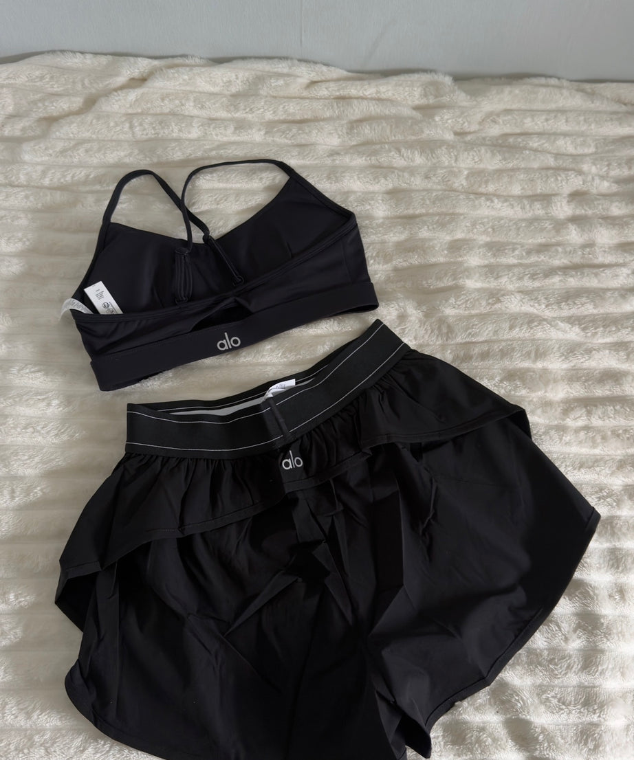 Shorts & Sports Bra Set