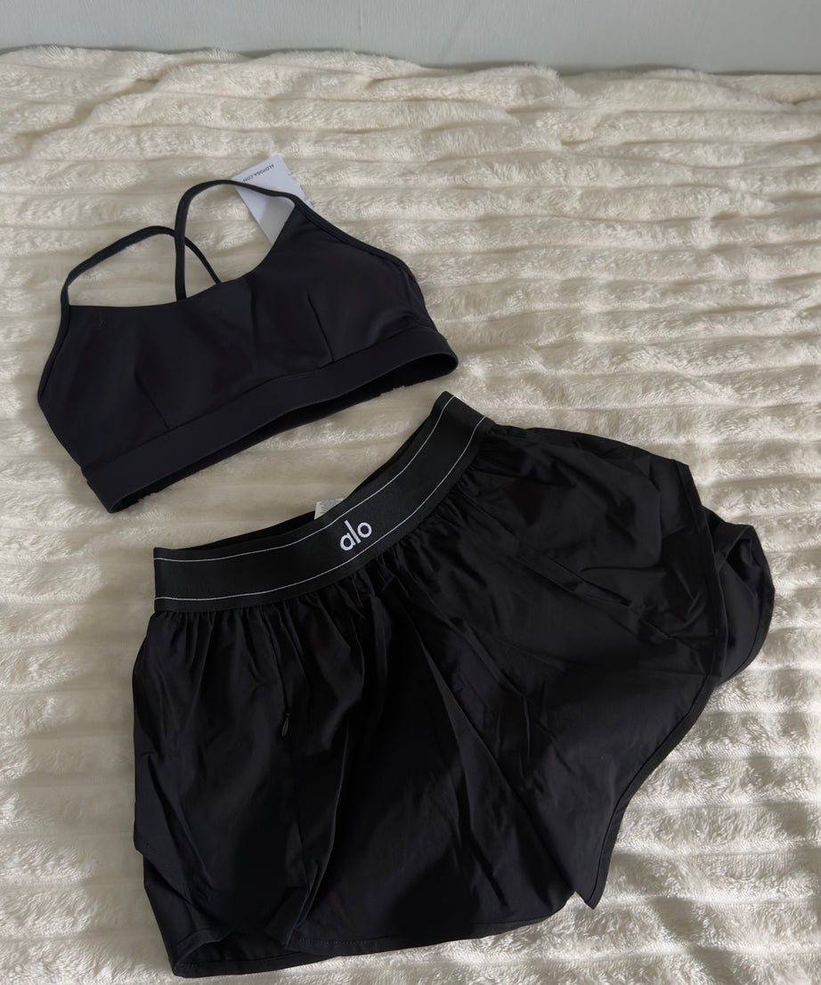 Shorts & Sports Bra Set