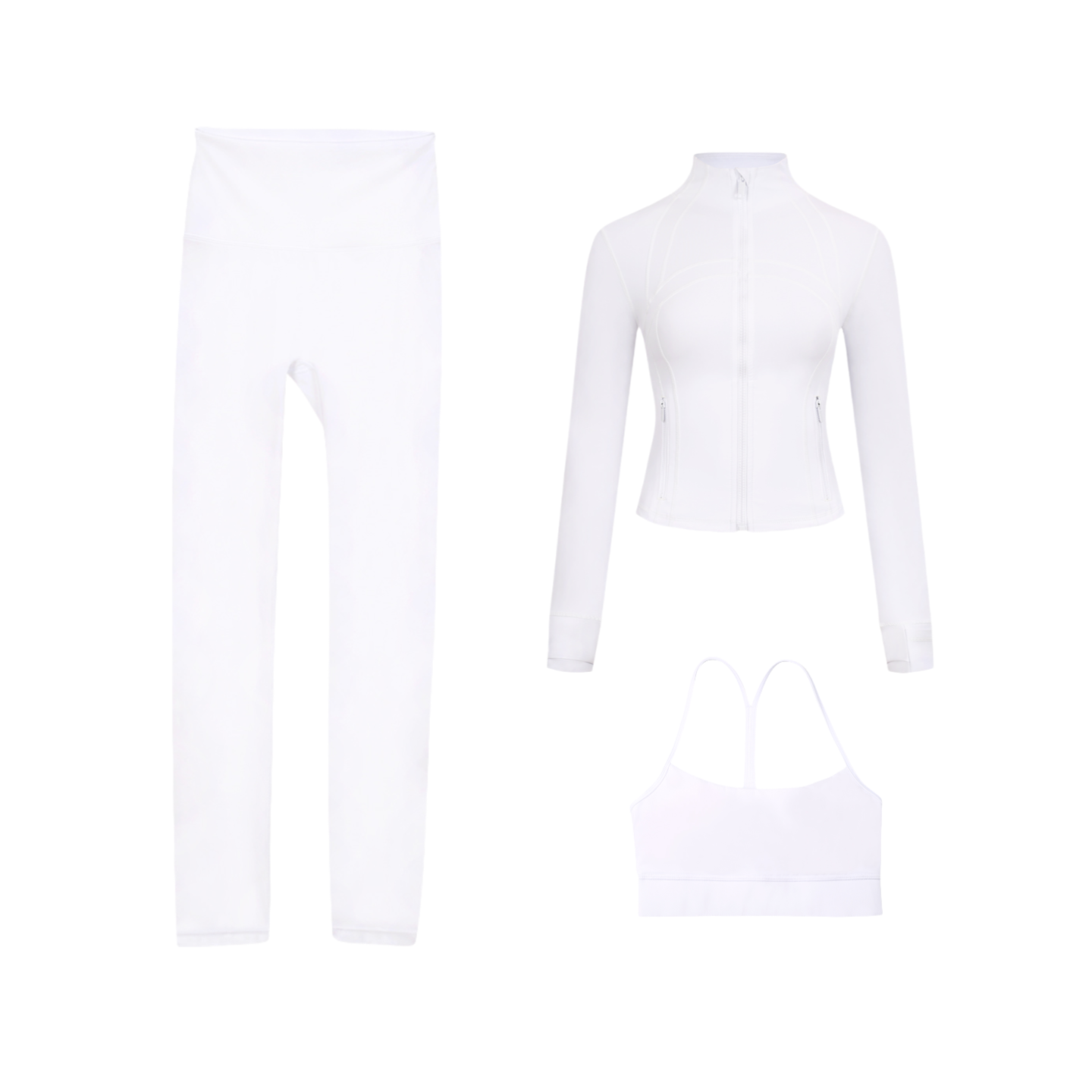 3 Piece Leggings, Bra & Jacket Sets