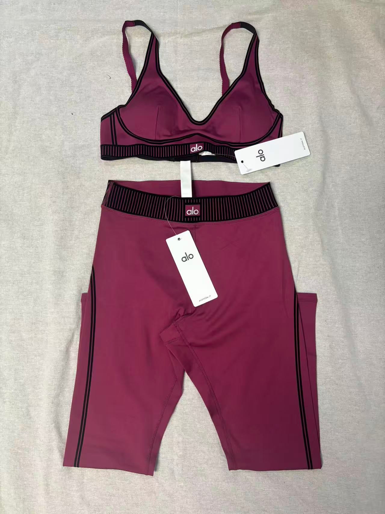 Burgundy Yoga Set