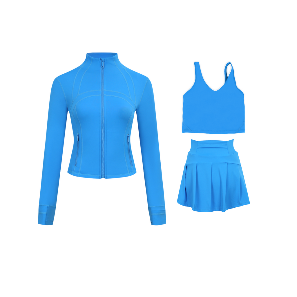 3 Piece Skirt, Bra & Jacket Sets