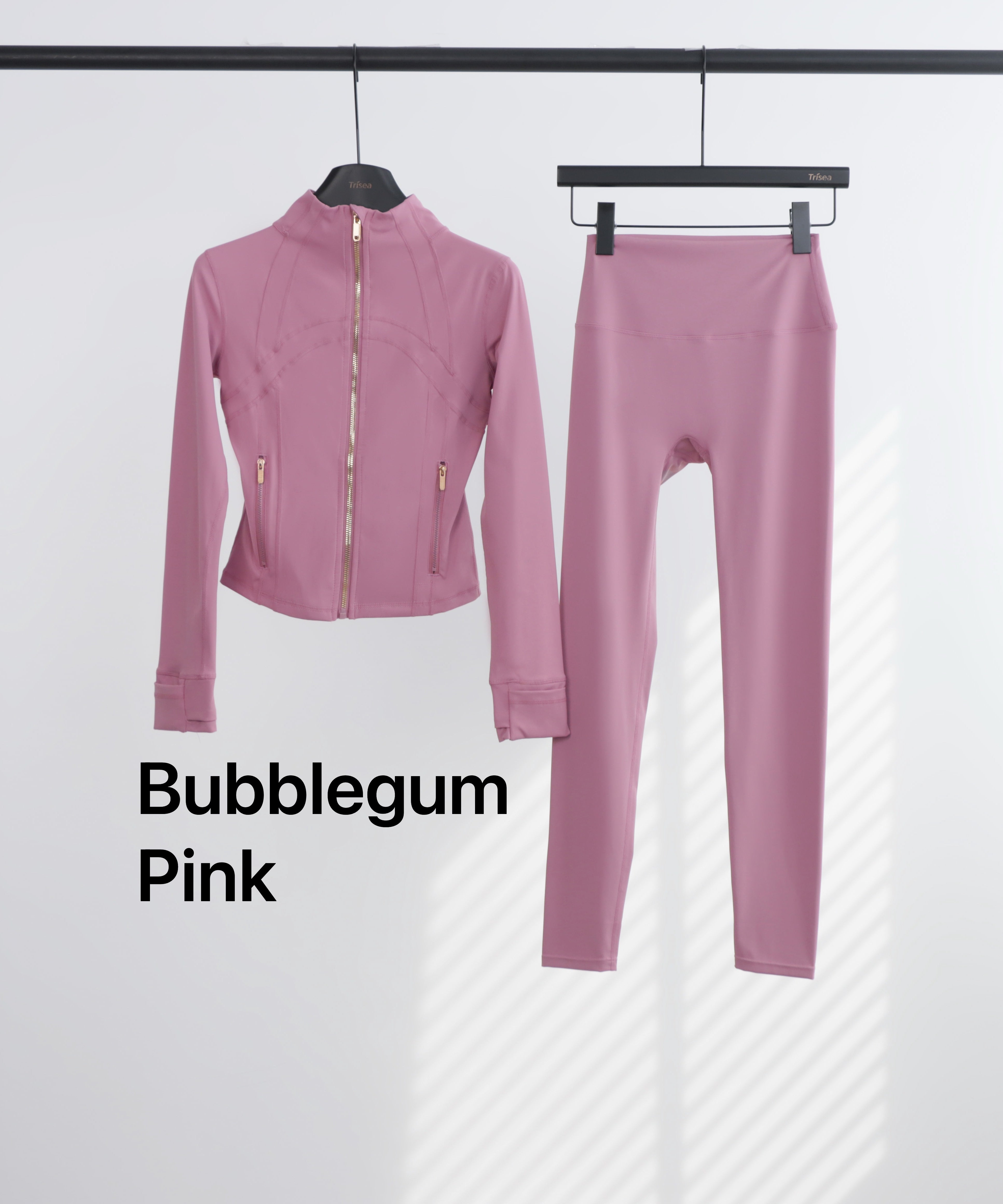 Lu Gold Zip Leggings & Cropped Jacket Sets (20+ Colours)