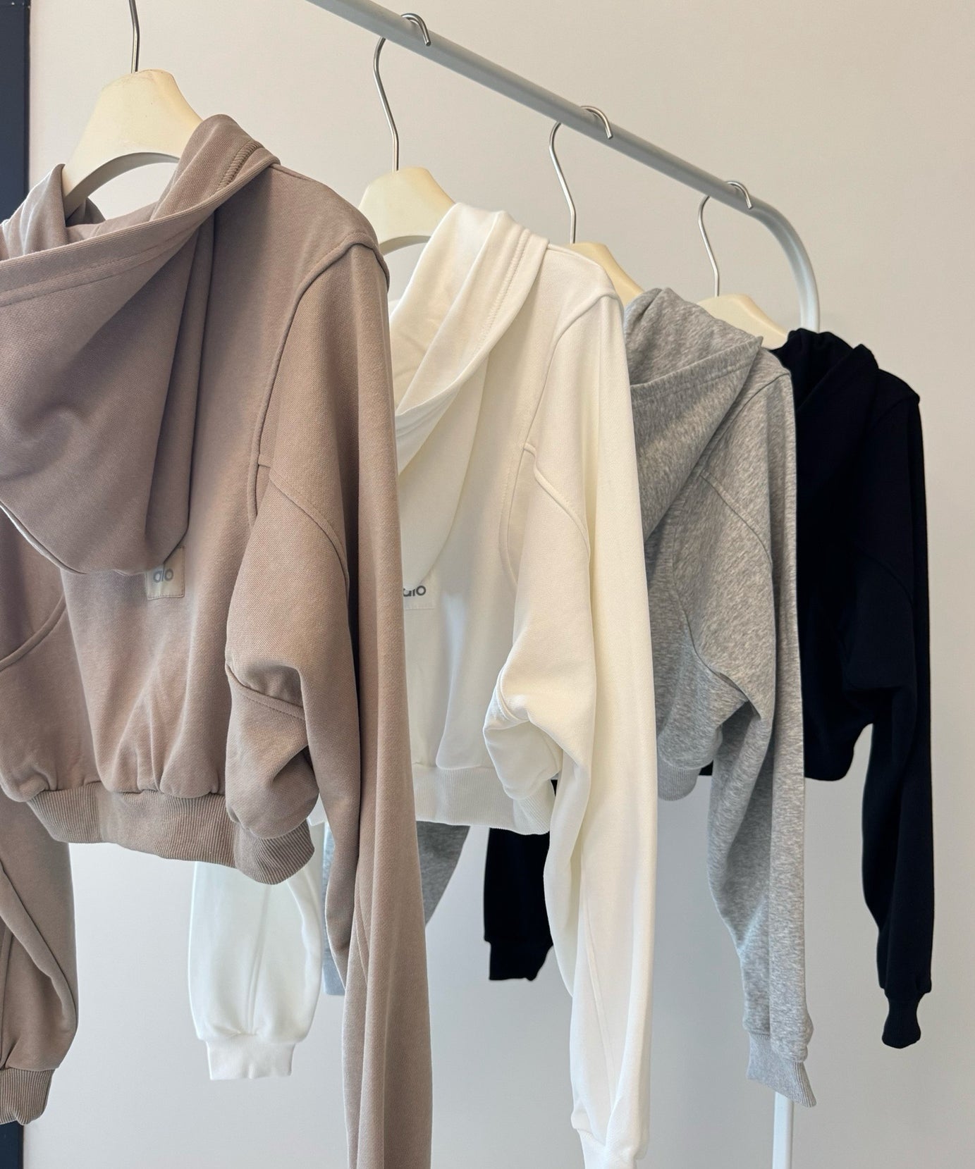 A L O Cropped Hoodies