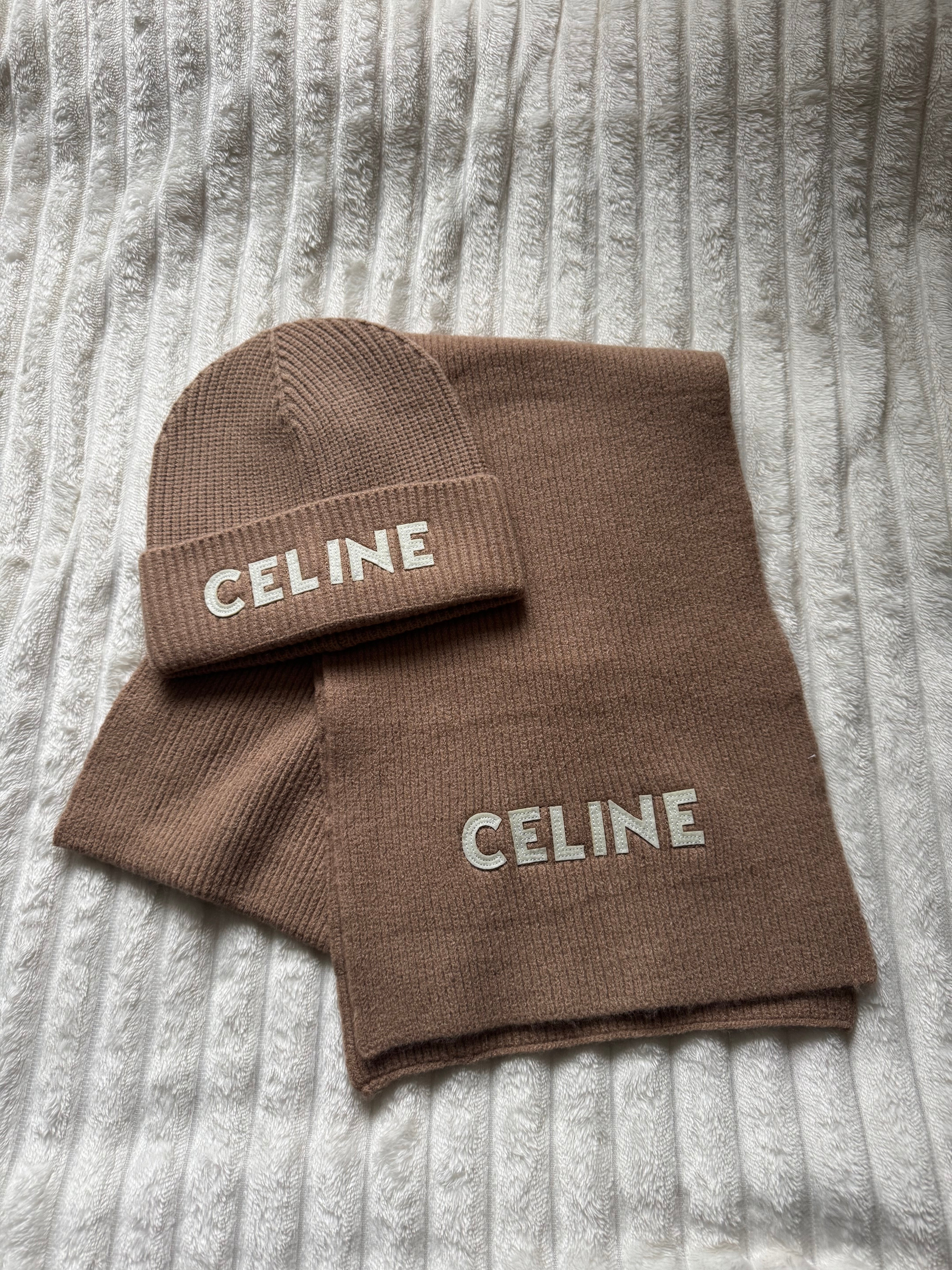 Brown CEL hat & scarf