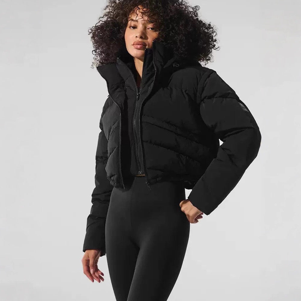 Black A L O Puffer