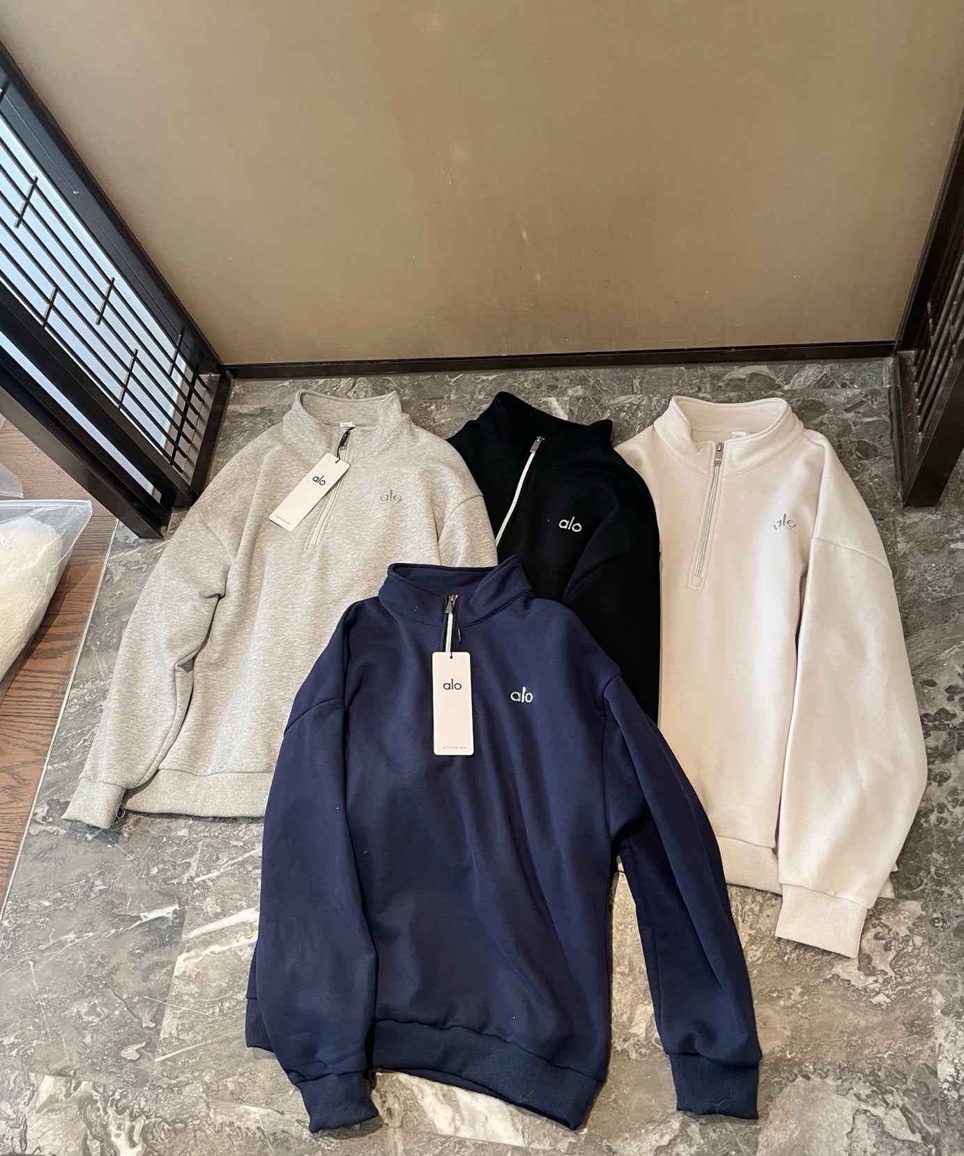 A L O Zip Sweatshirts