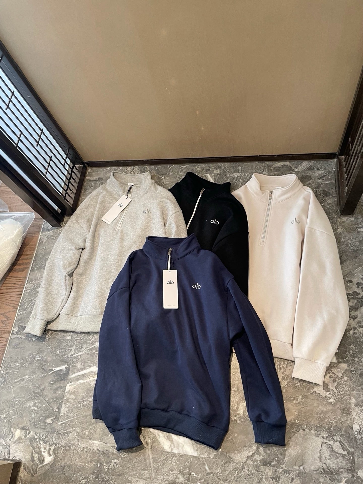 A L O Zip Unisex Sweatshirts