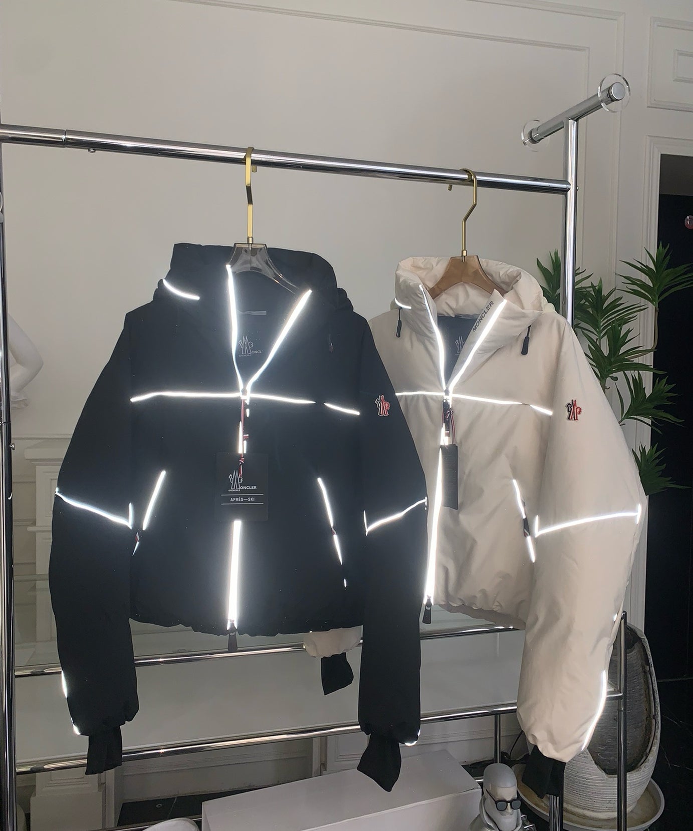 Reflective Ski Puffer Jackets