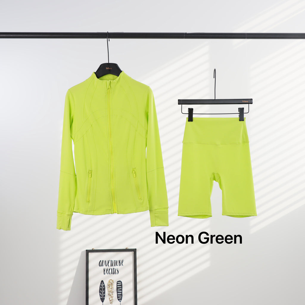 Lu Full Coloured Jacket & Short Sets