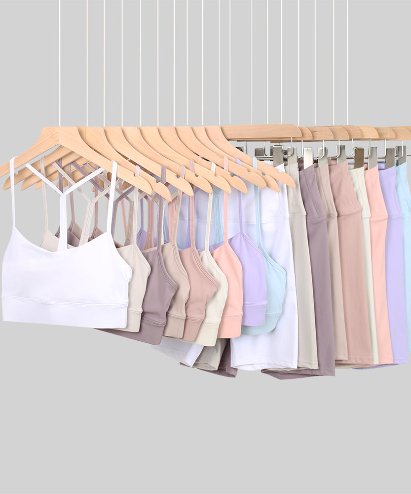 Lu Bra & Shorts Gym Sets (42 Colours)
