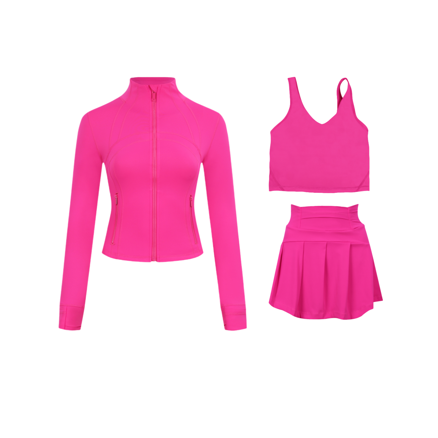 3 Piece Skirt, Bra & Jacket Sets