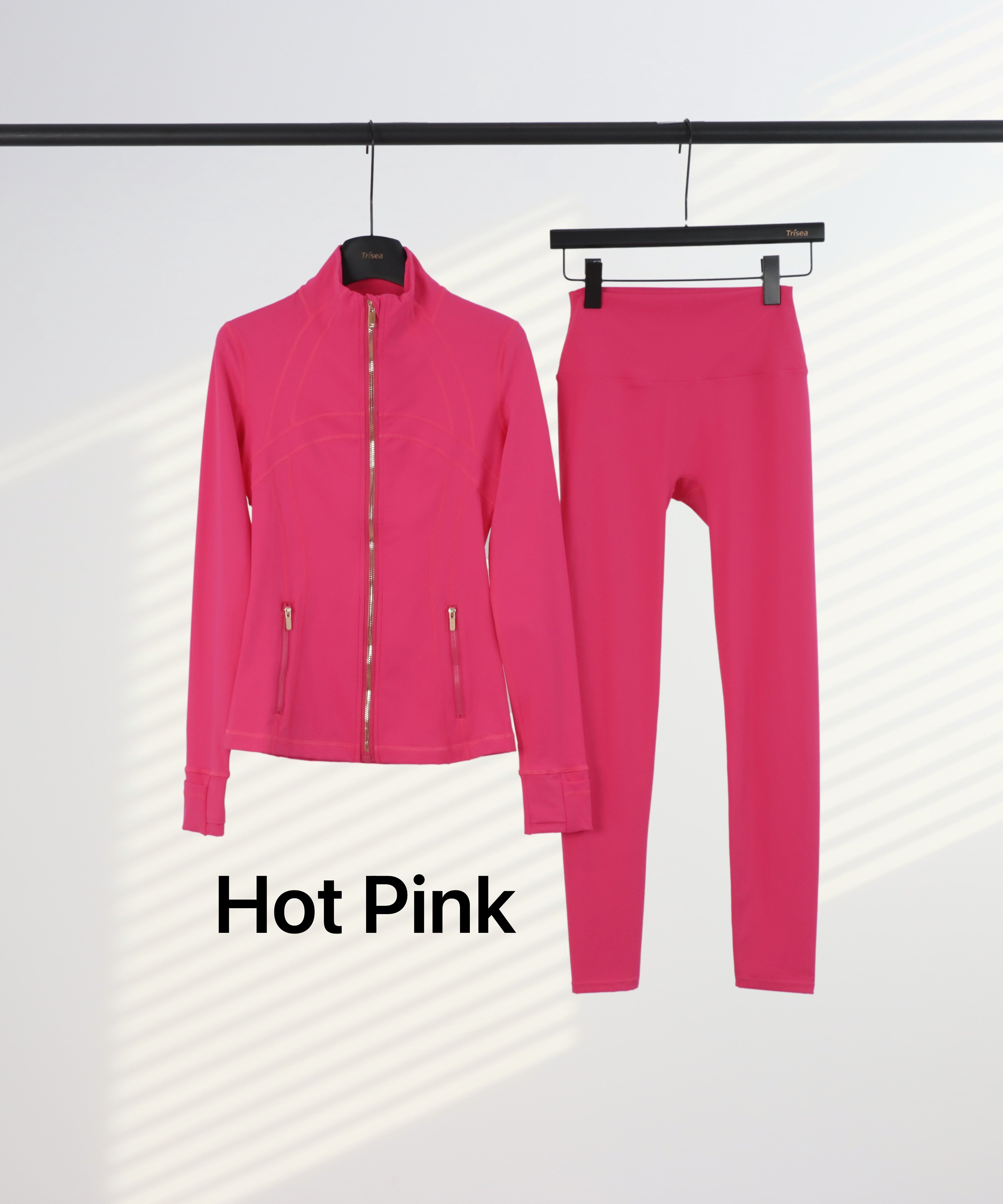 Lu Gold Zip Leggings & Jacket Sets (20+ Colours)
