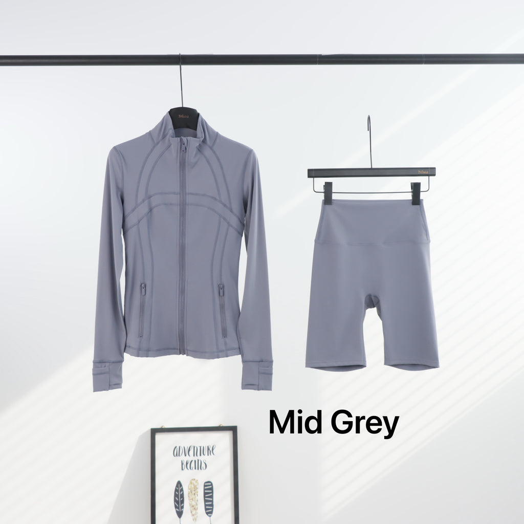 Lu Full Coloured Jacket & Short Sets