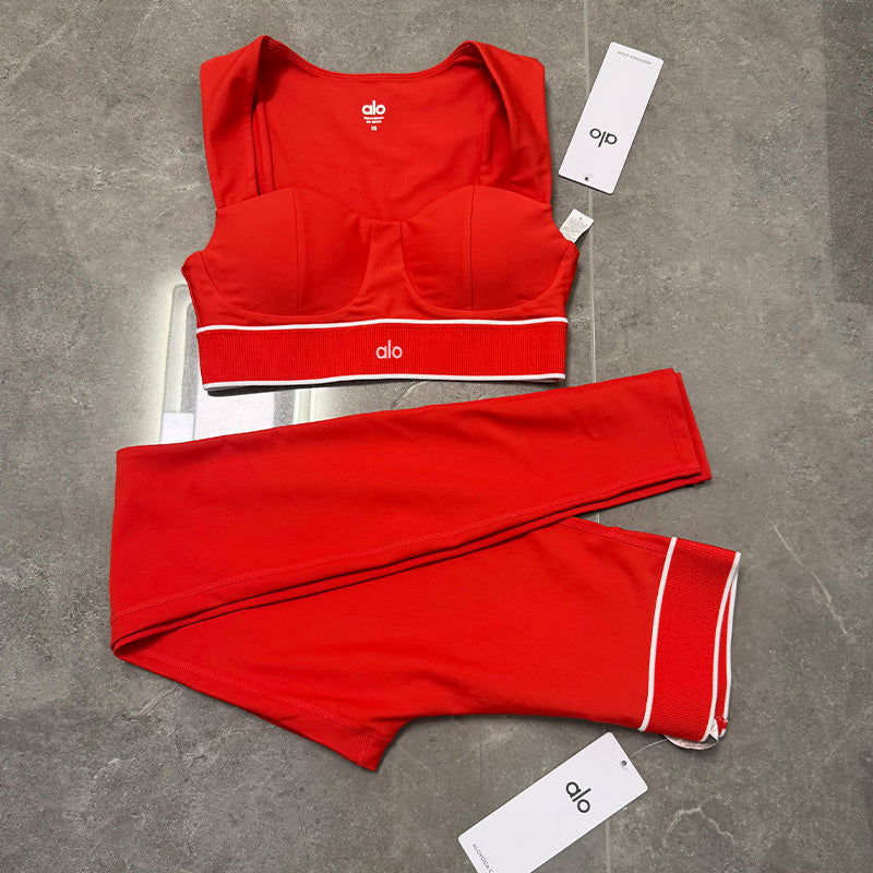 Red Yoga Set