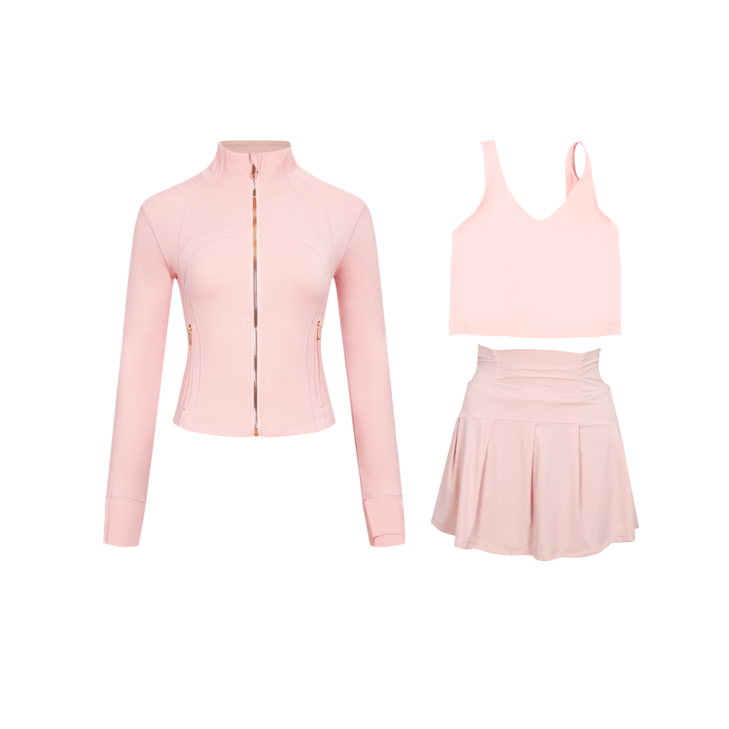 3 Piece Skirt, Bra & Jacket Sets