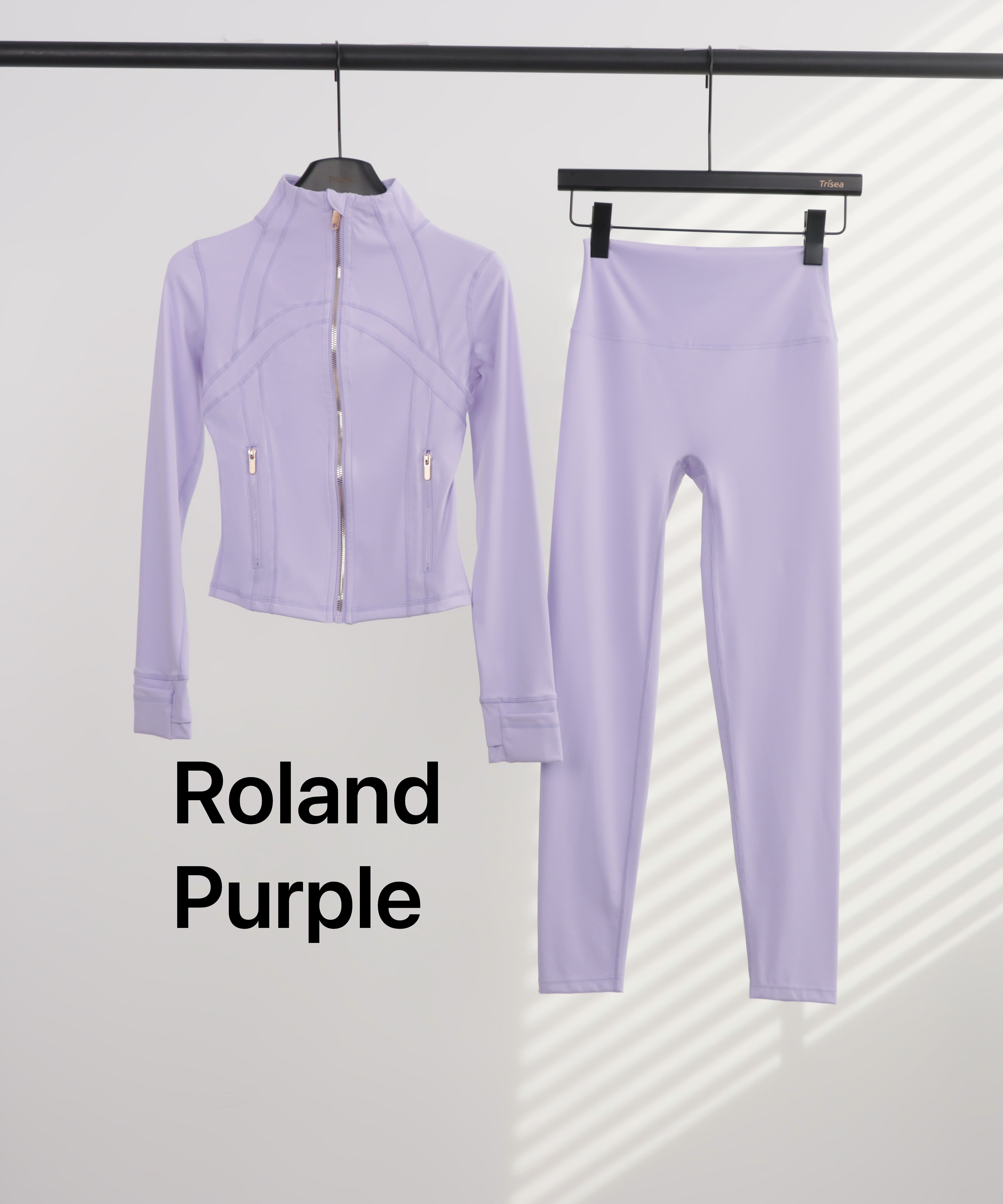 Lu Gold Zip Leggings & Cropped Jacket Sets (20+ Colours)