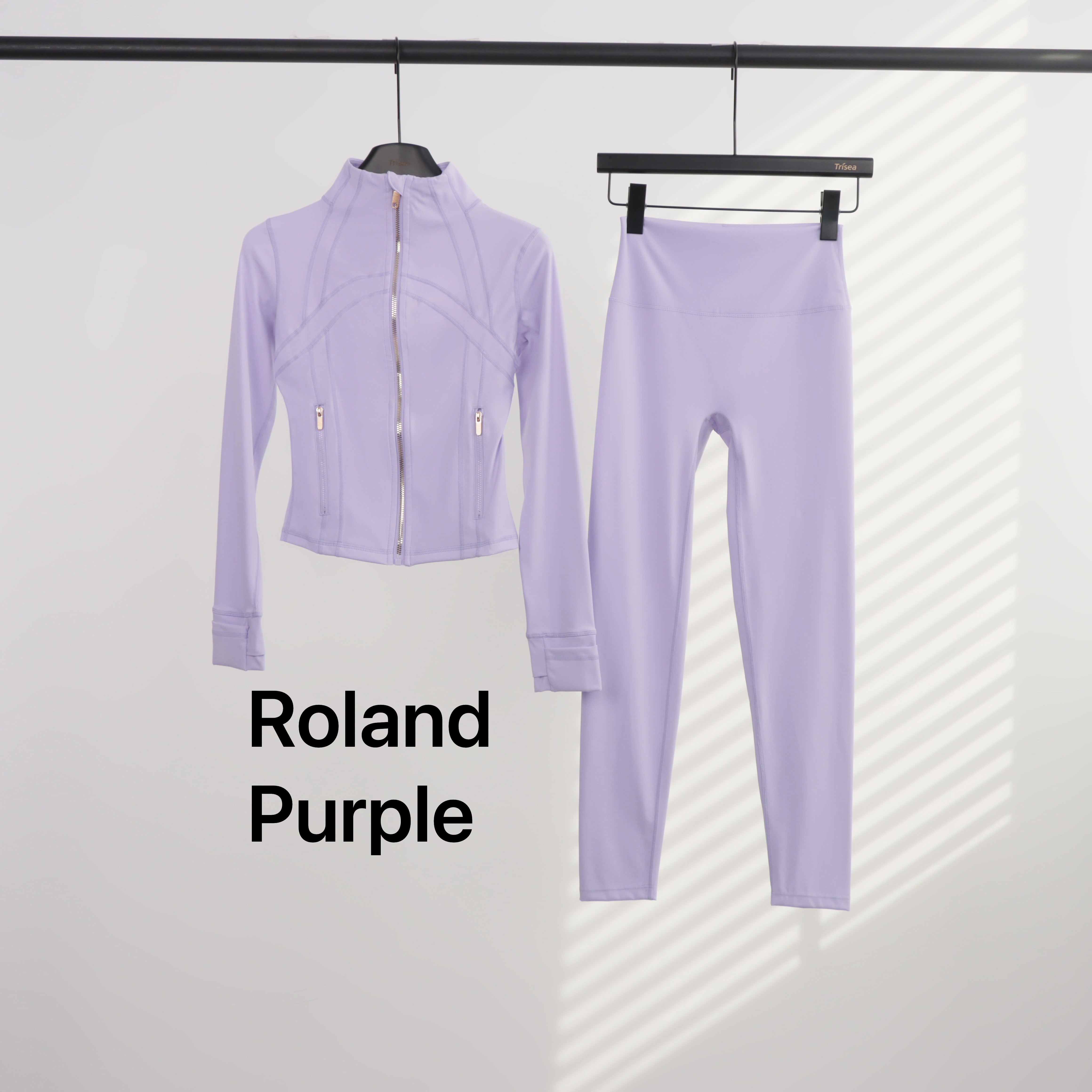 Lu Gold Zip Leggings & Cropped Jacket Sets (20+ Colours)