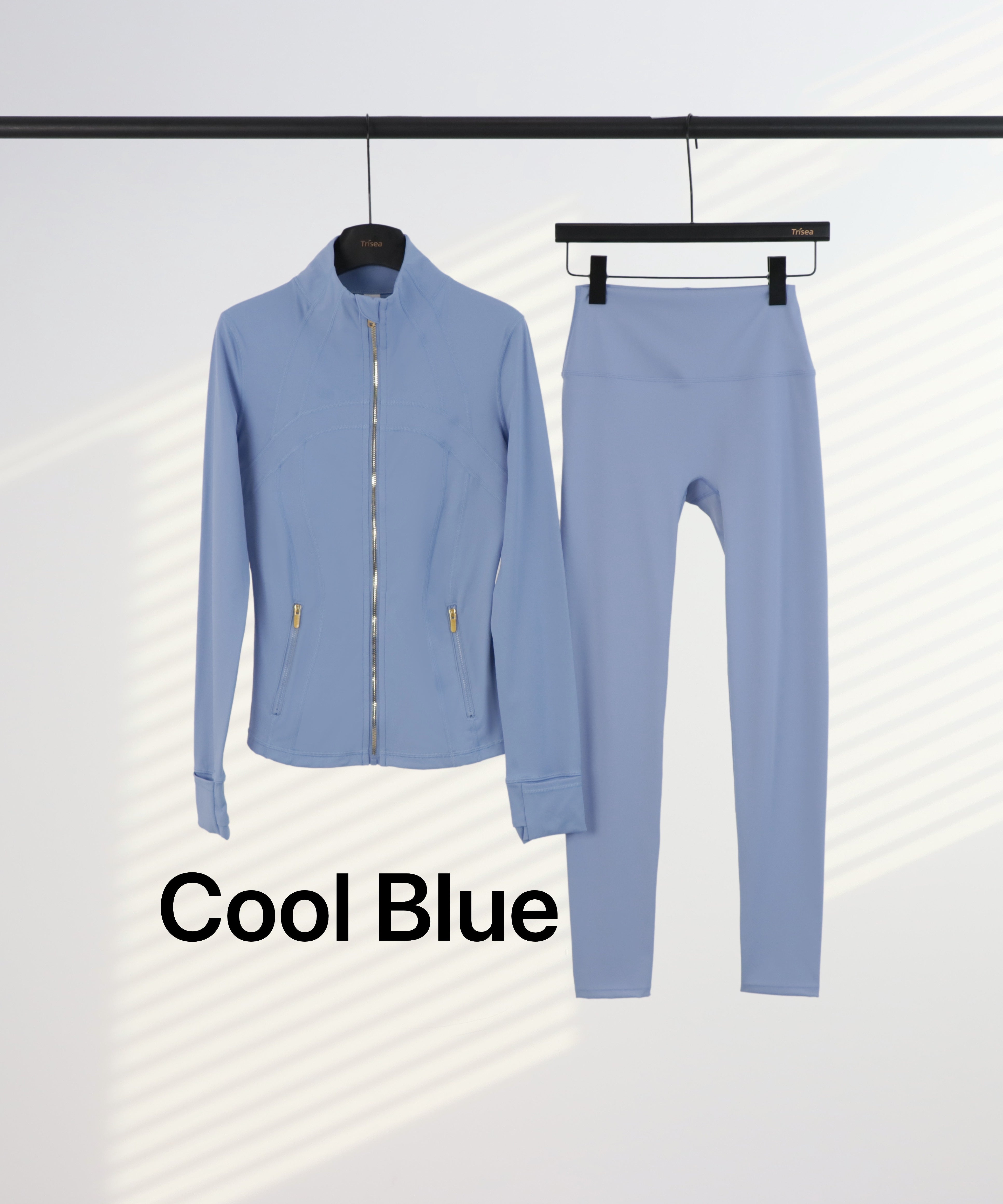 Lu Gold Zip Leggings & Jacket Sets (20+ Colours)