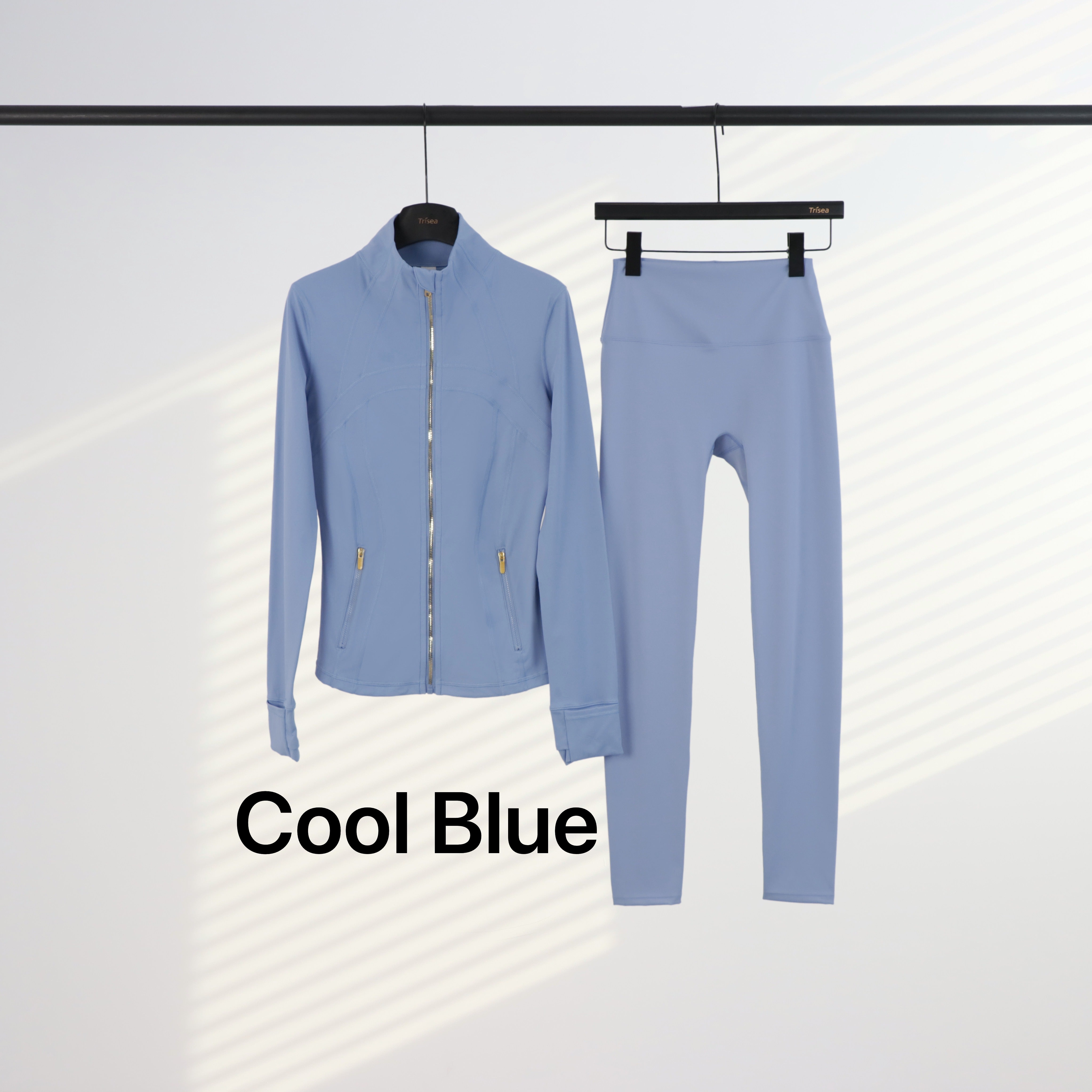 Lu Gold Zip Leggings & Jacket Sets (20+ Colours)