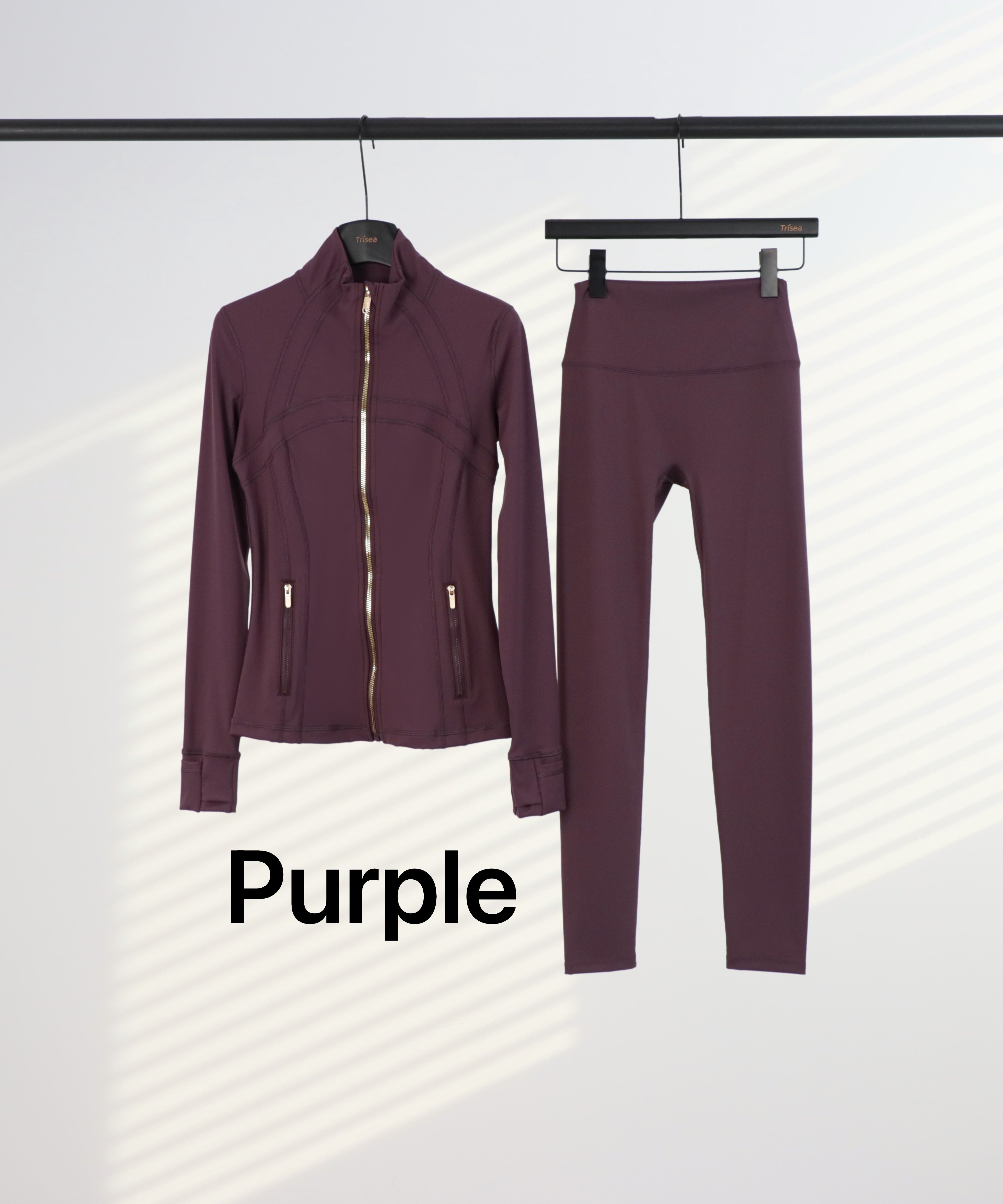 Lu Gold Zip Leggings & Jacket Sets (20+ Colours)