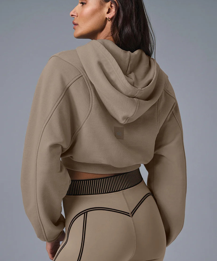A L O Cropped Hoodies
