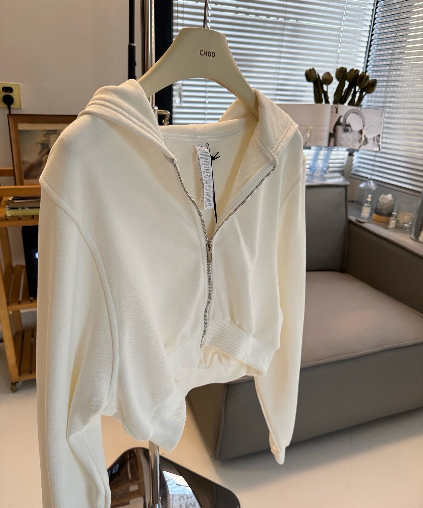 A L O Cropped Hoodies