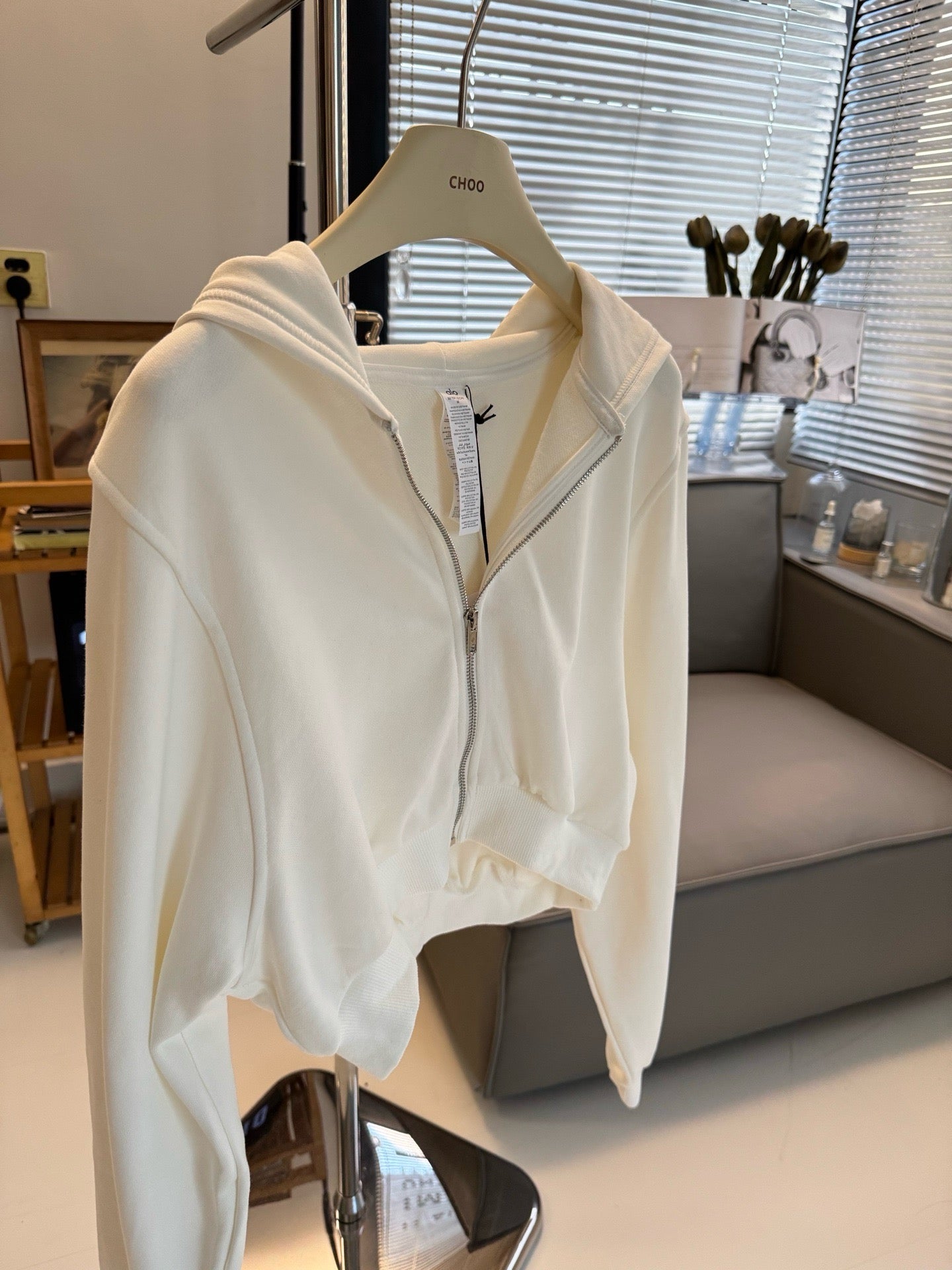 A L O Cropped Hoodies