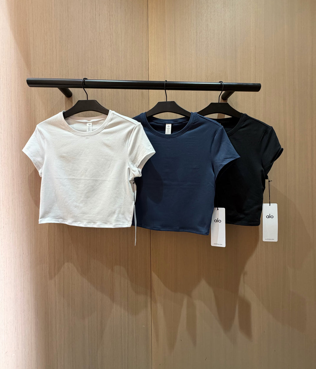 Waistband Trousers & Crop T-Shirt Set