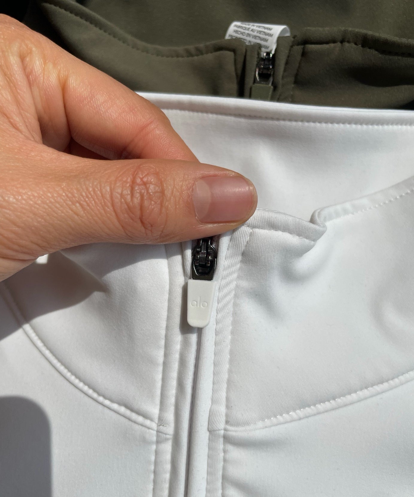 A L O soft half zips