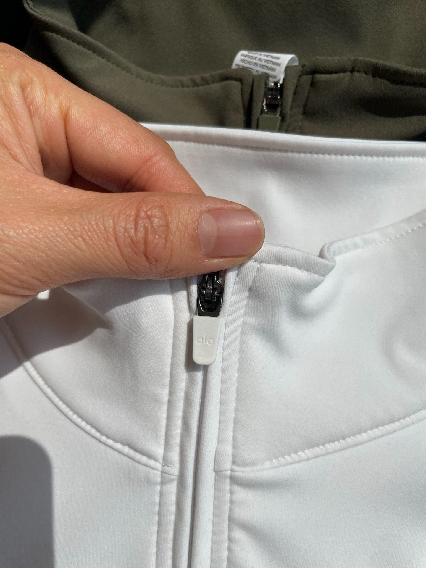 A L O soft half zips